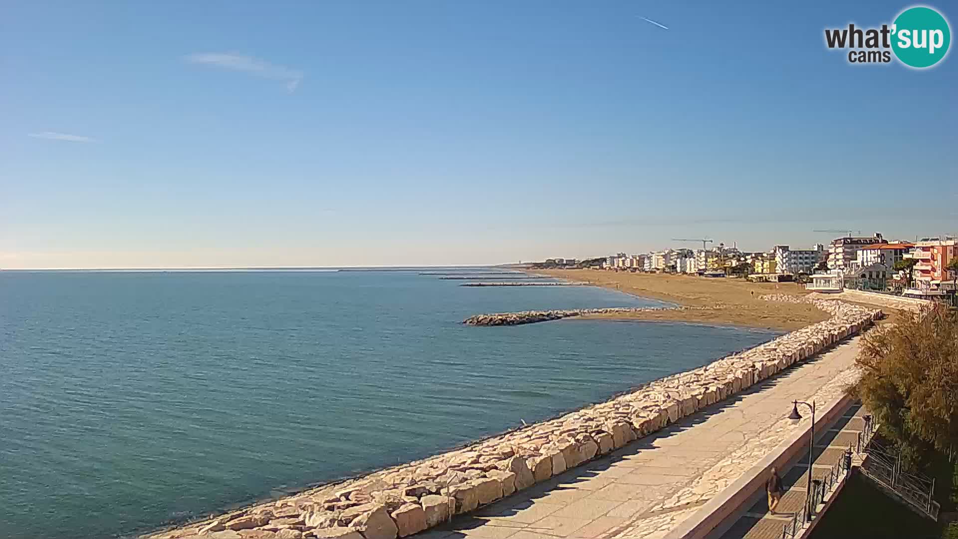Webcam Caorle Ponente – Blick von Marinai di Caorle