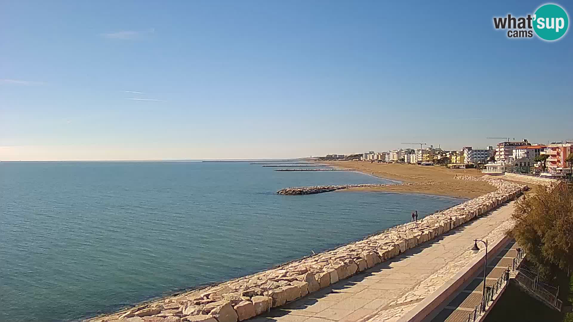 Webcam Caorle Ponente – Vue depuis les Marinai di Caorle