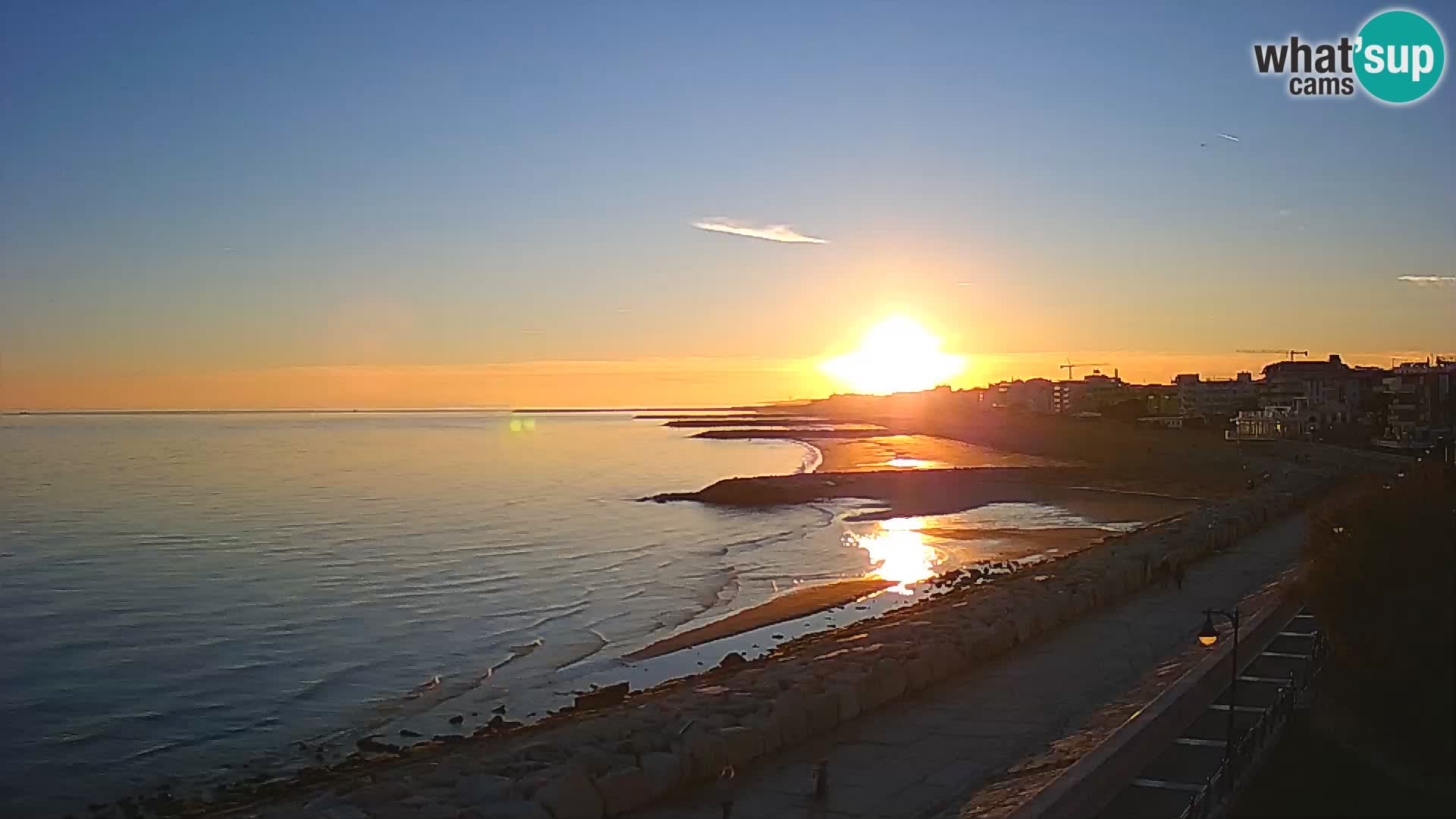 Webcam Caorle Ponente – Blick von Marinai di Caorle