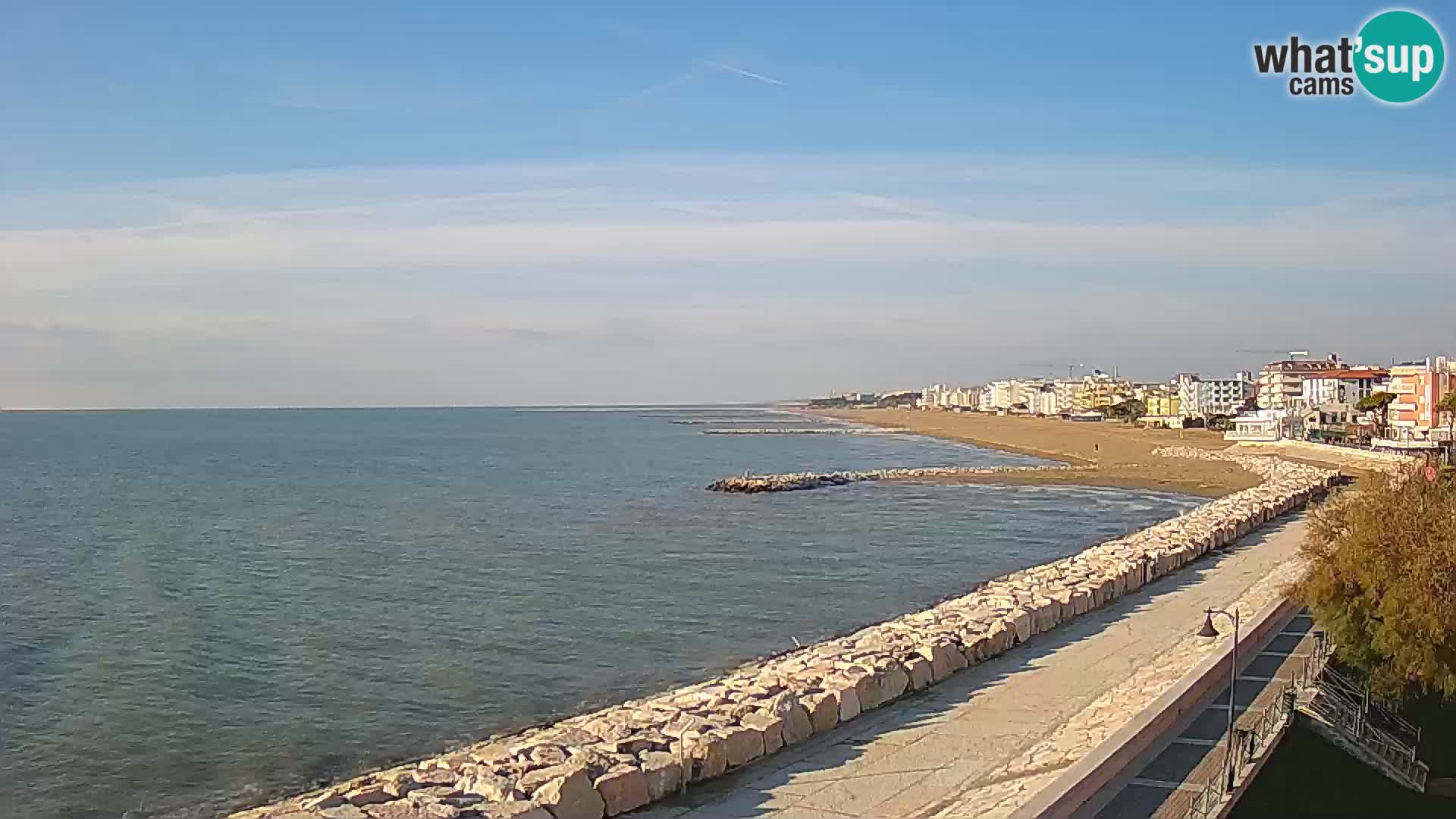 Webcam Caorle Ponente – Vue depuis les Marinai di Caorle