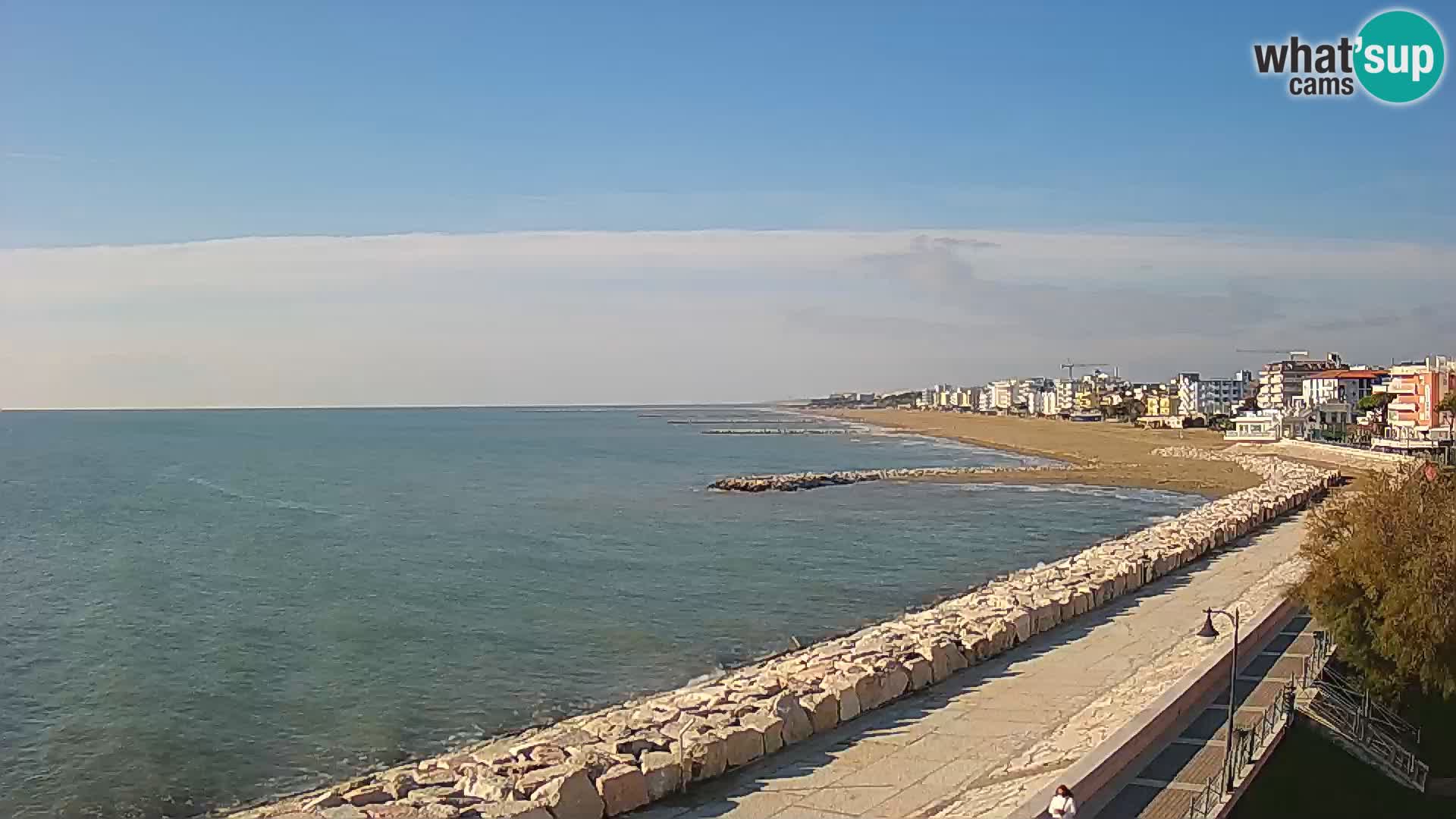 Webcam Caorle Ponente – Vue depuis les Marinai di Caorle