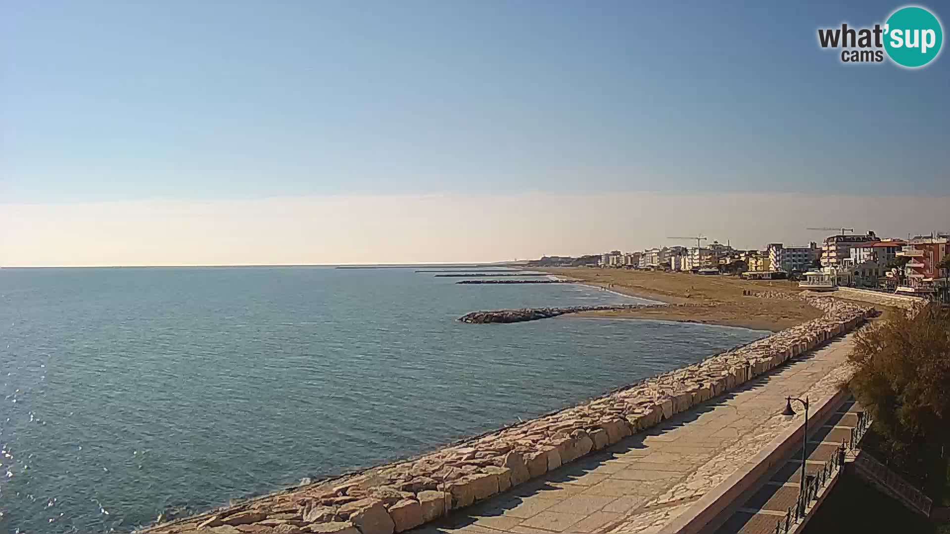 Webcam Caorle Ponente – Vue depuis les Marinai di Caorle