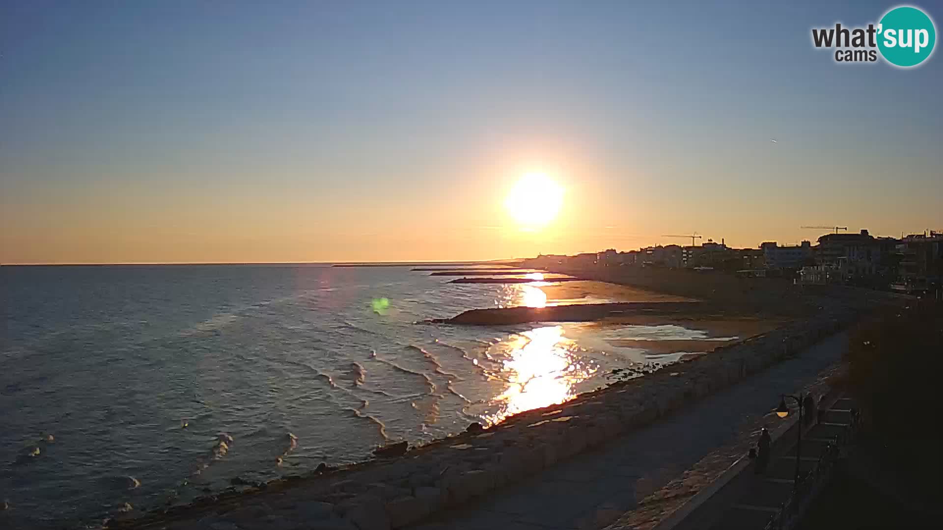 Webcam Caorle Ponente – Vue depuis les Marinai di Caorle