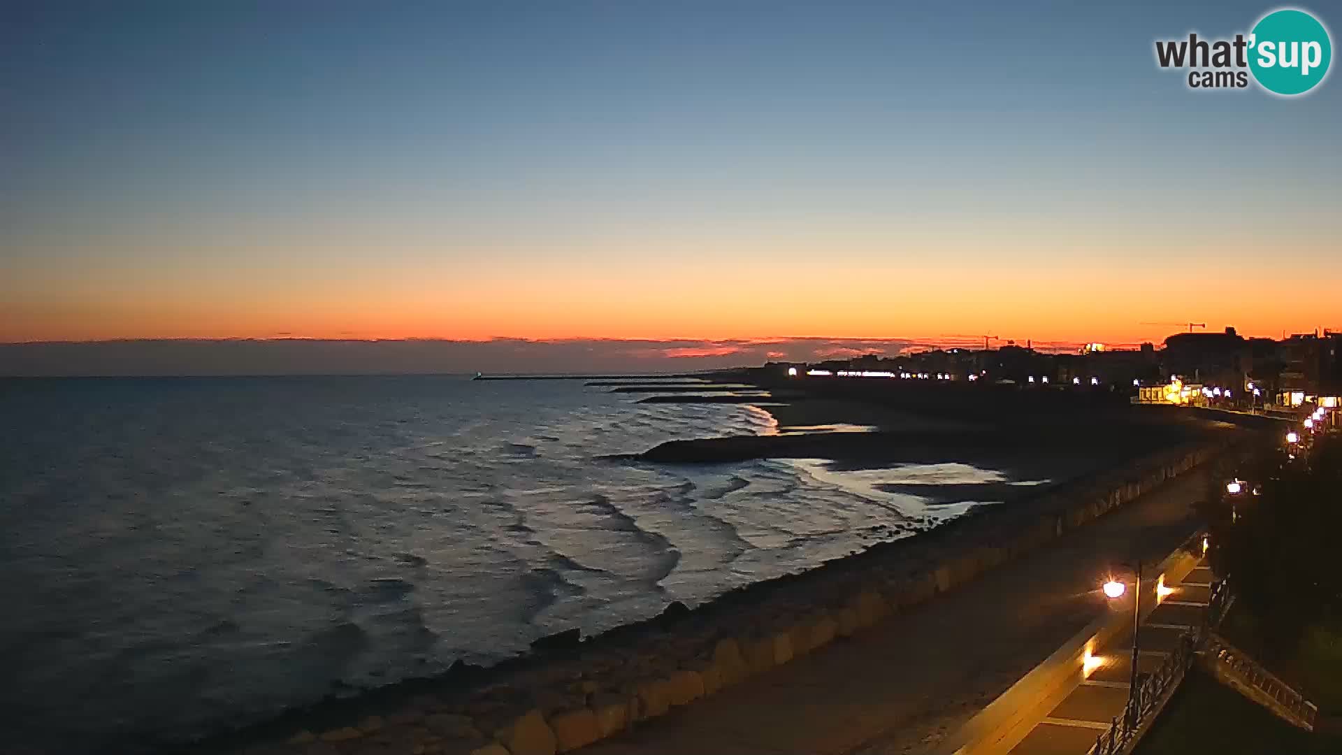 Webcam Caorle Ponente – Vue depuis les Marinai di Caorle