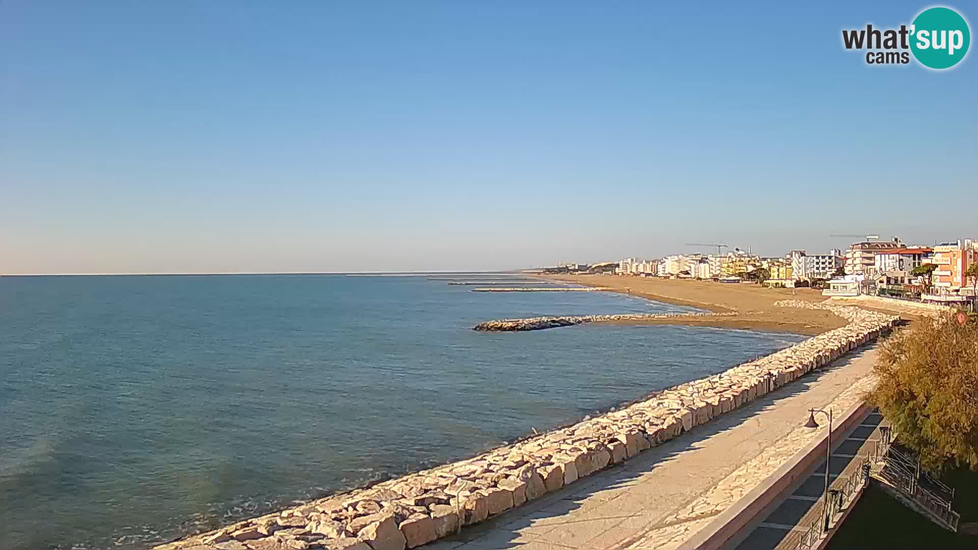 Webcam Caorle Ponente – Vue depuis les Marinai di Caorle