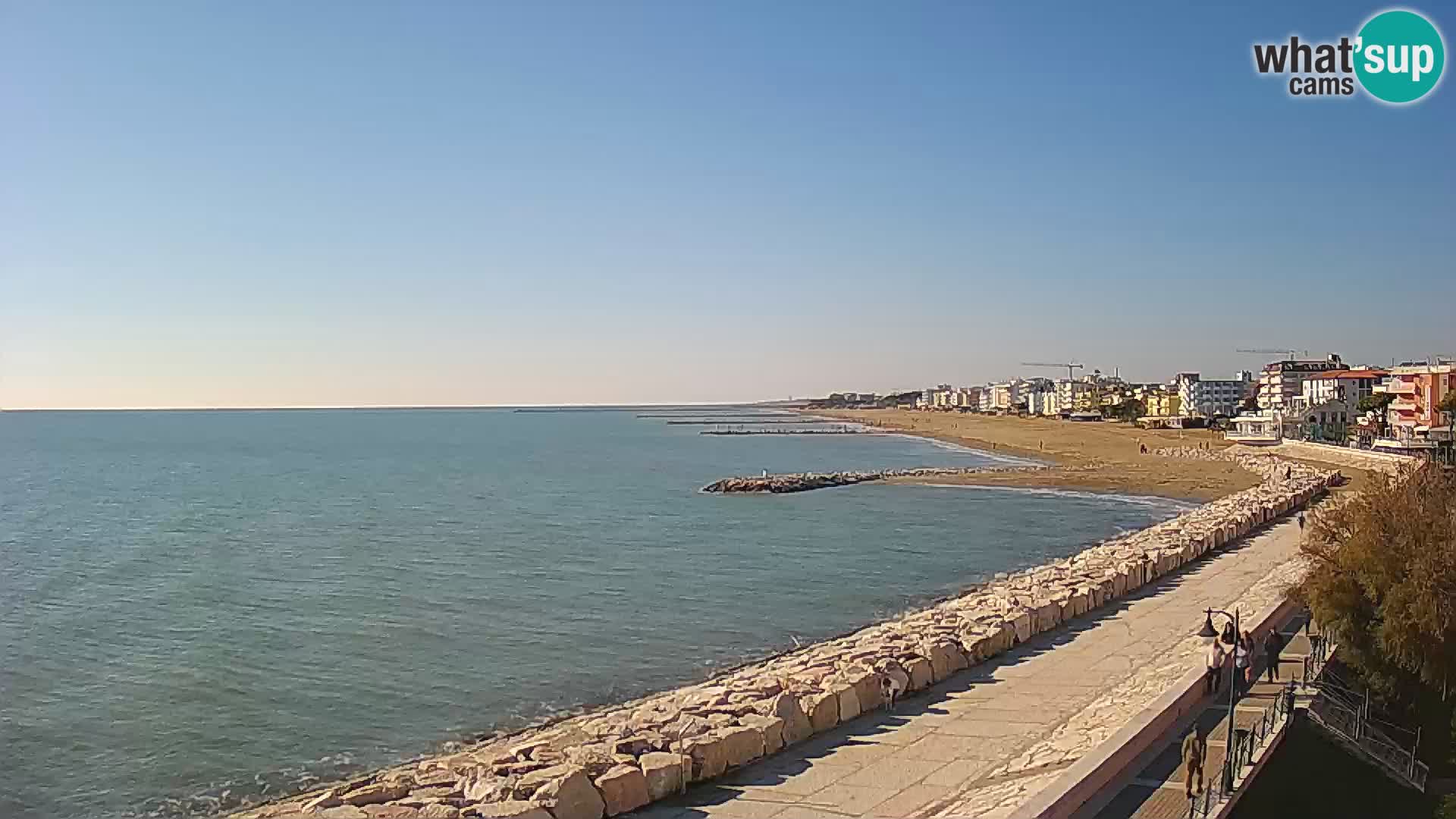 Webcam Caorle Ponente – Vue depuis les Marinai di Caorle