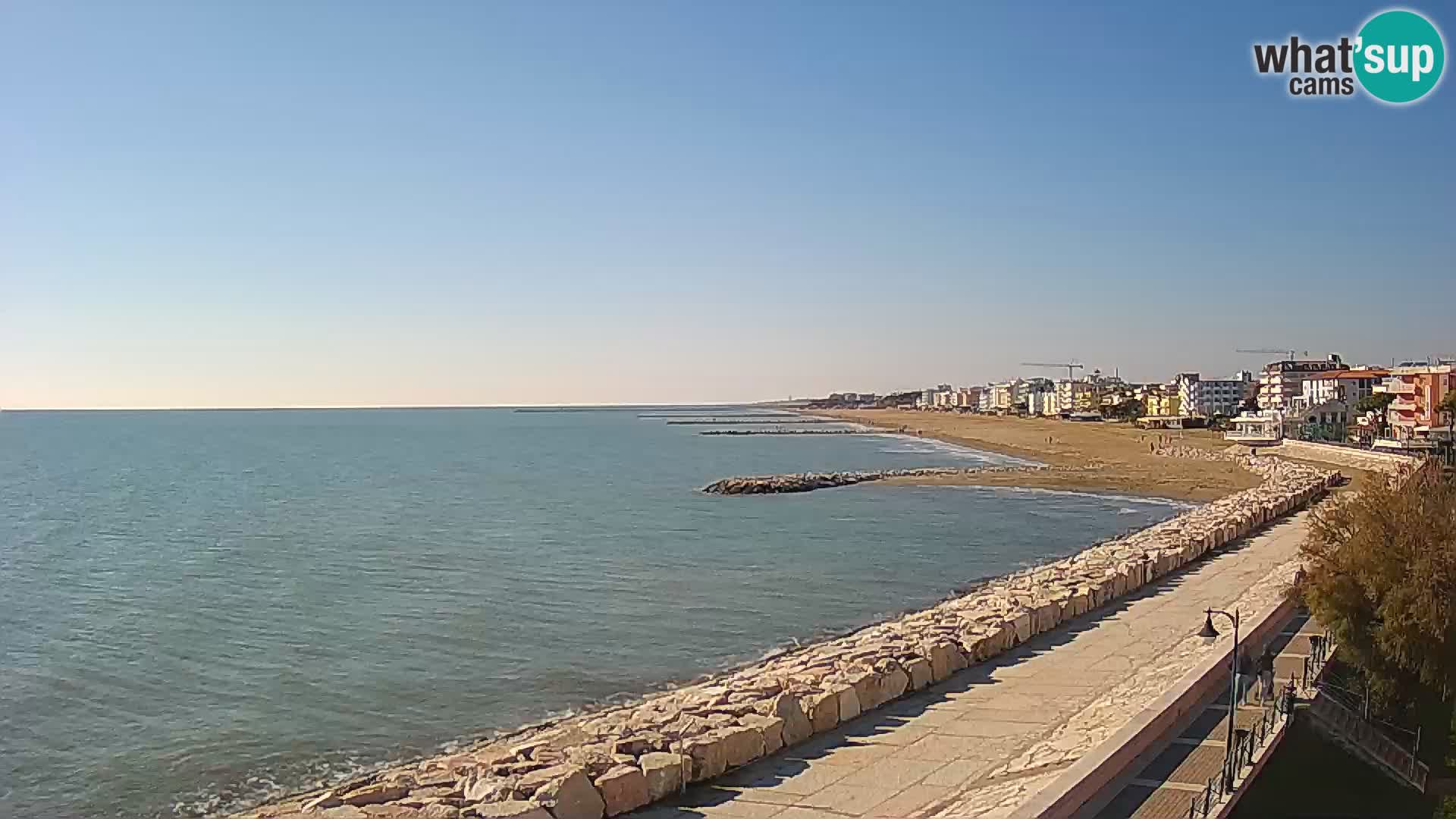 Webcam Caorle Ponente – Vue depuis les Marinai di Caorle