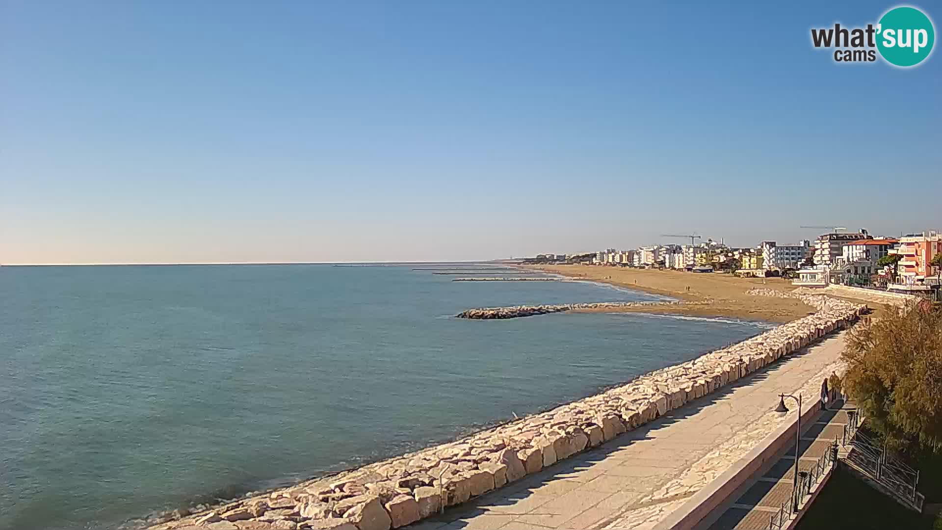 Webcam Caorle Ponente – Vue depuis les Marinai di Caorle