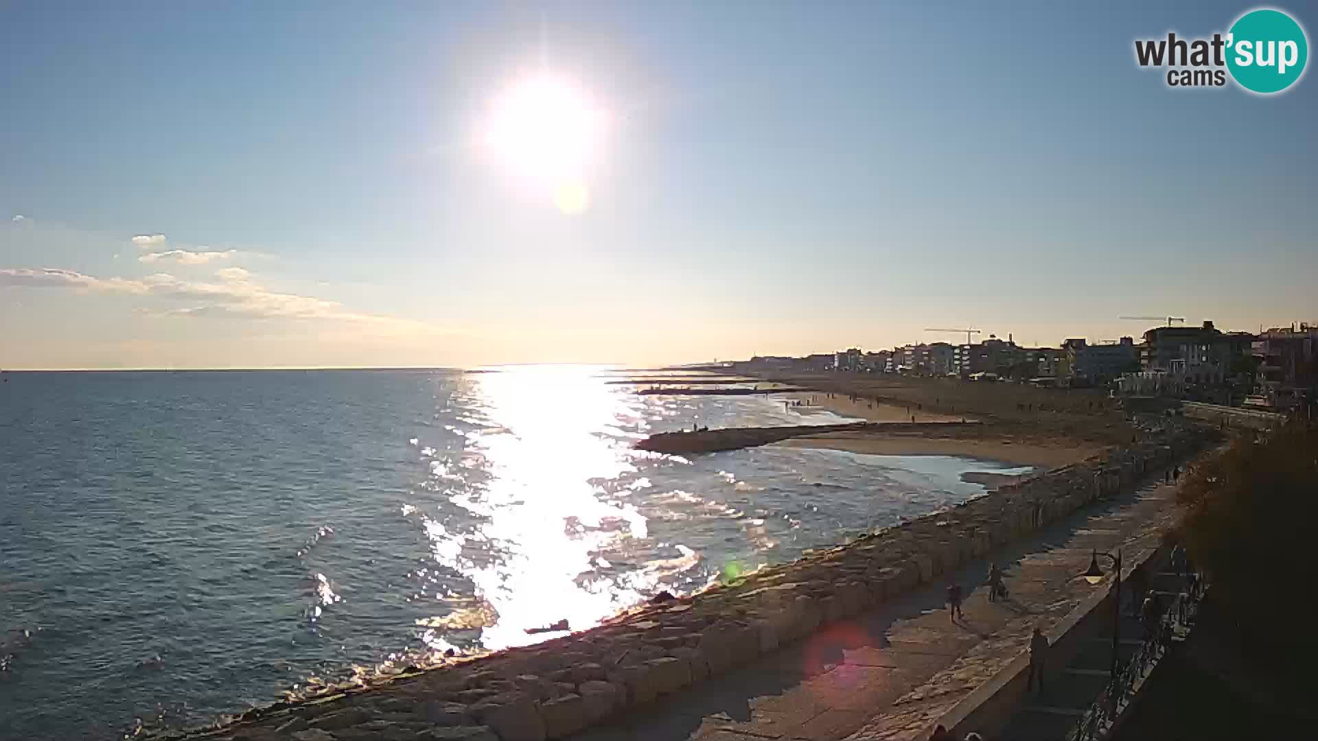 Webcam Caorle Ponente – Vue depuis les Marinai di Caorle