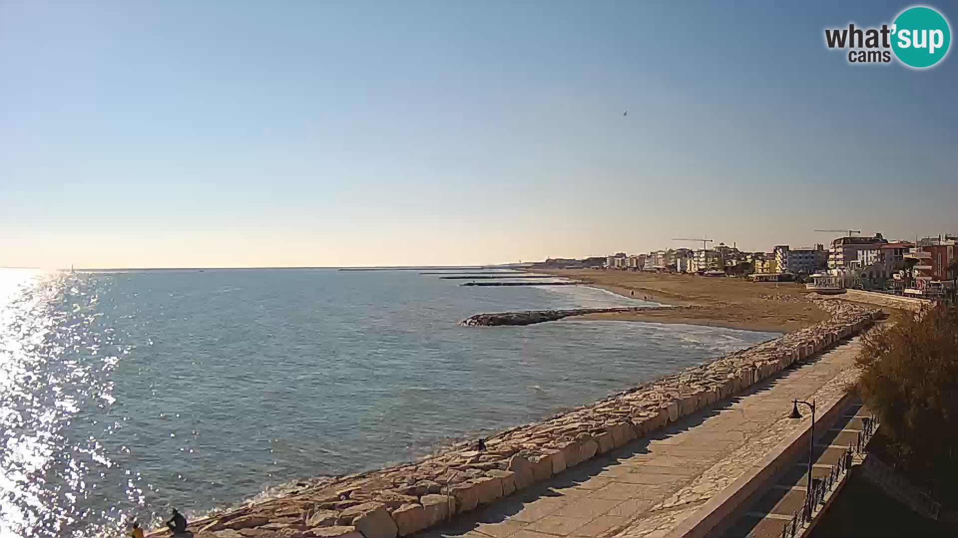 Webcam Caorle Ponente – Vue depuis les Marinai di Caorle