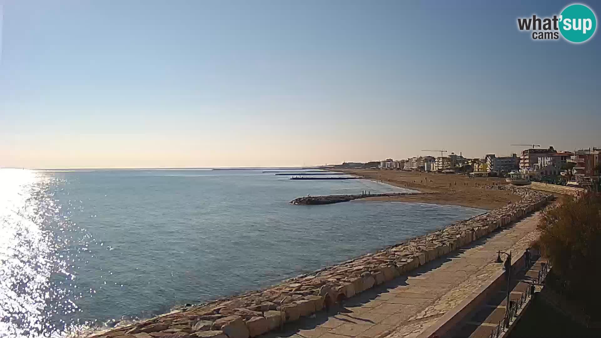 Webcam Caorle Ponente – Blick von Marinai di Caorle