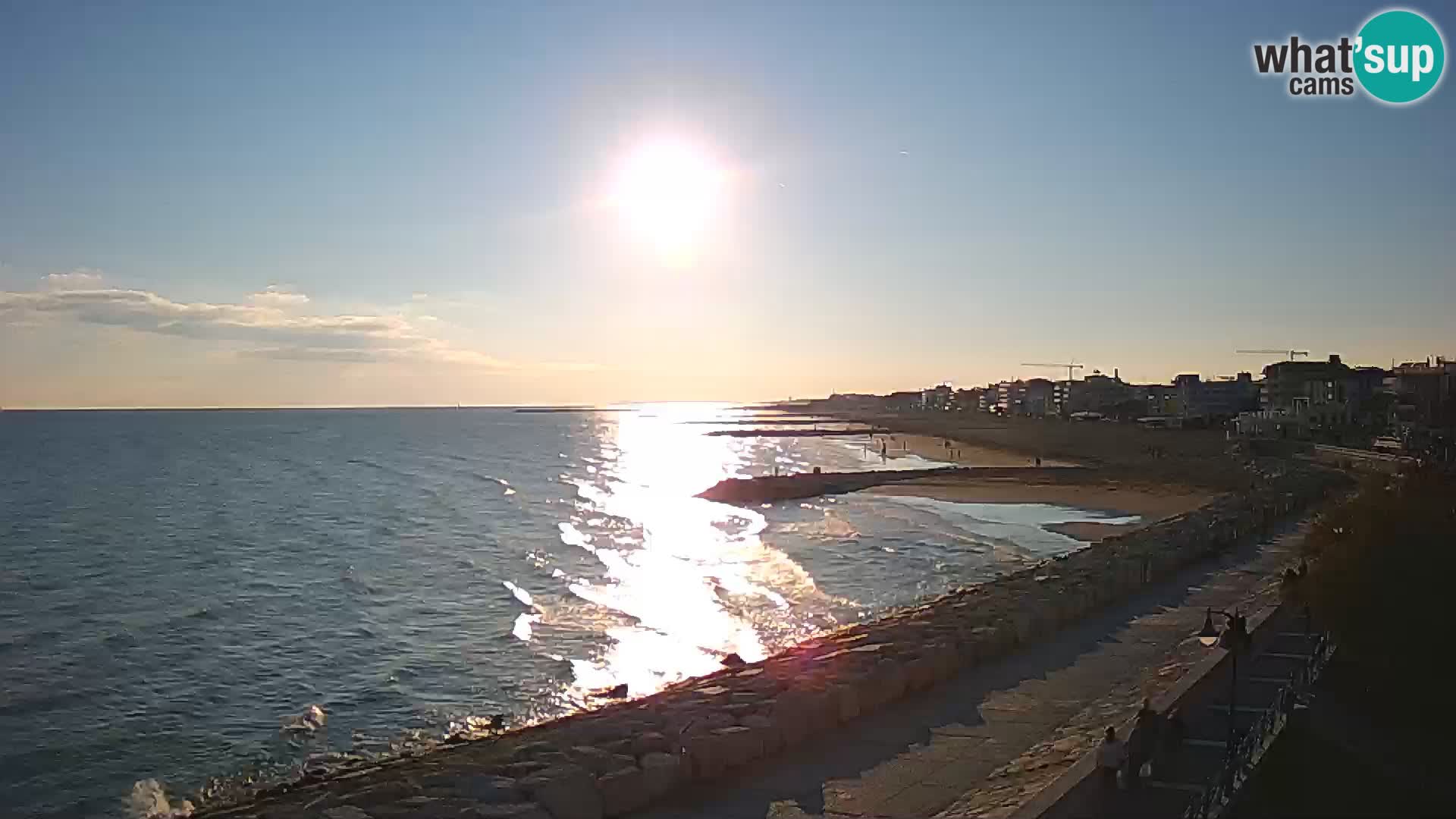 Webcam Caorle Ponente – Vue depuis les Marinai di Caorle