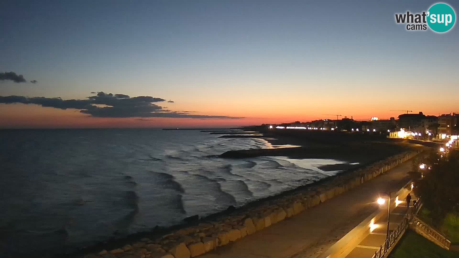 Webcam Caorle Ponente – Vue depuis les Marinai di Caorle