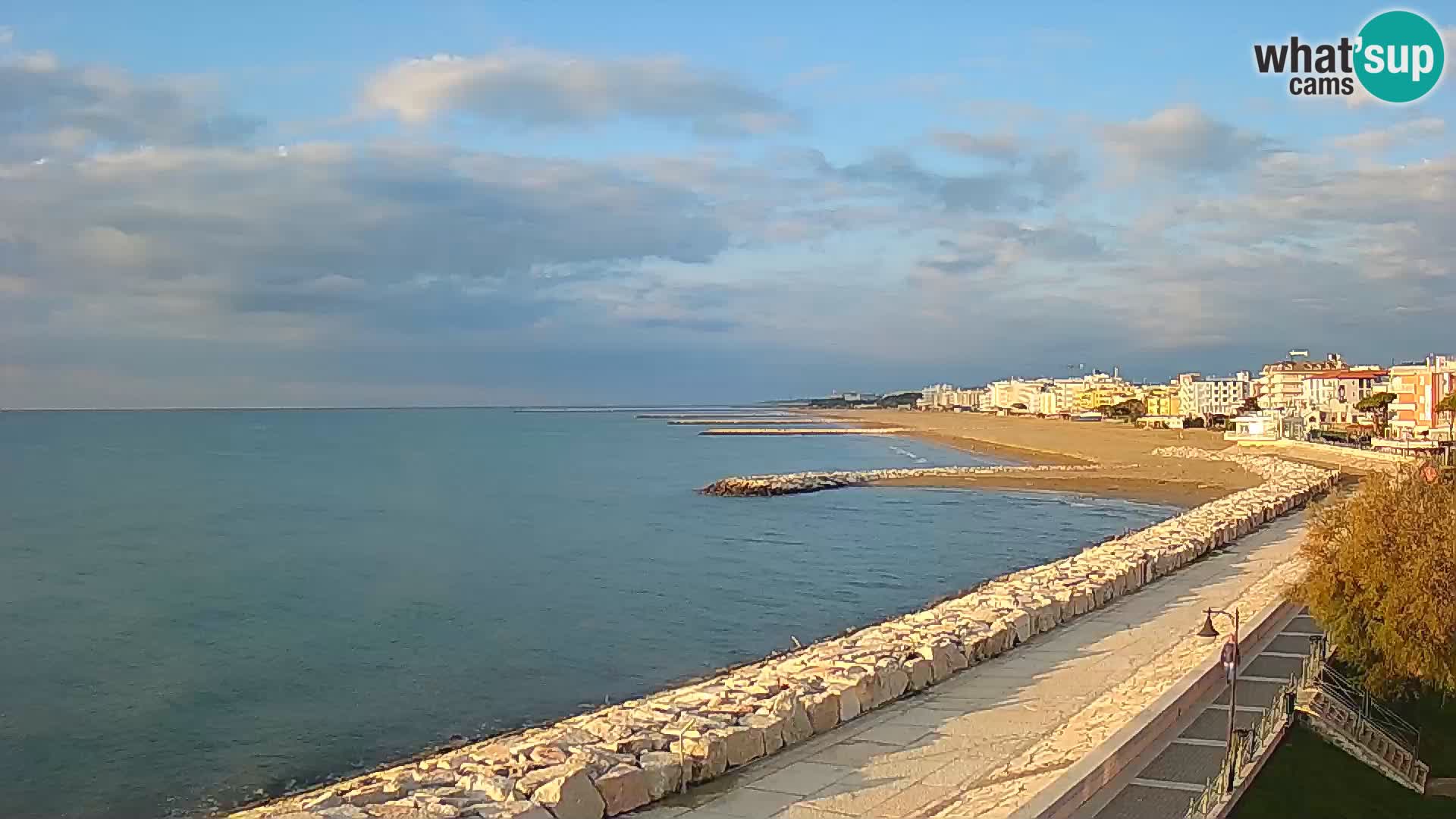 Webcam Caorle Ponente – Vue depuis les Marinai di Caorle