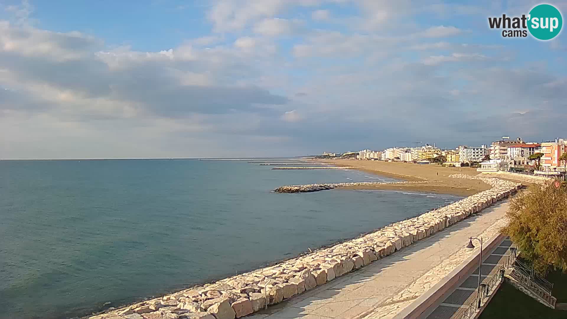 Webcam Caorle Ponente – Vue depuis les Marinai di Caorle