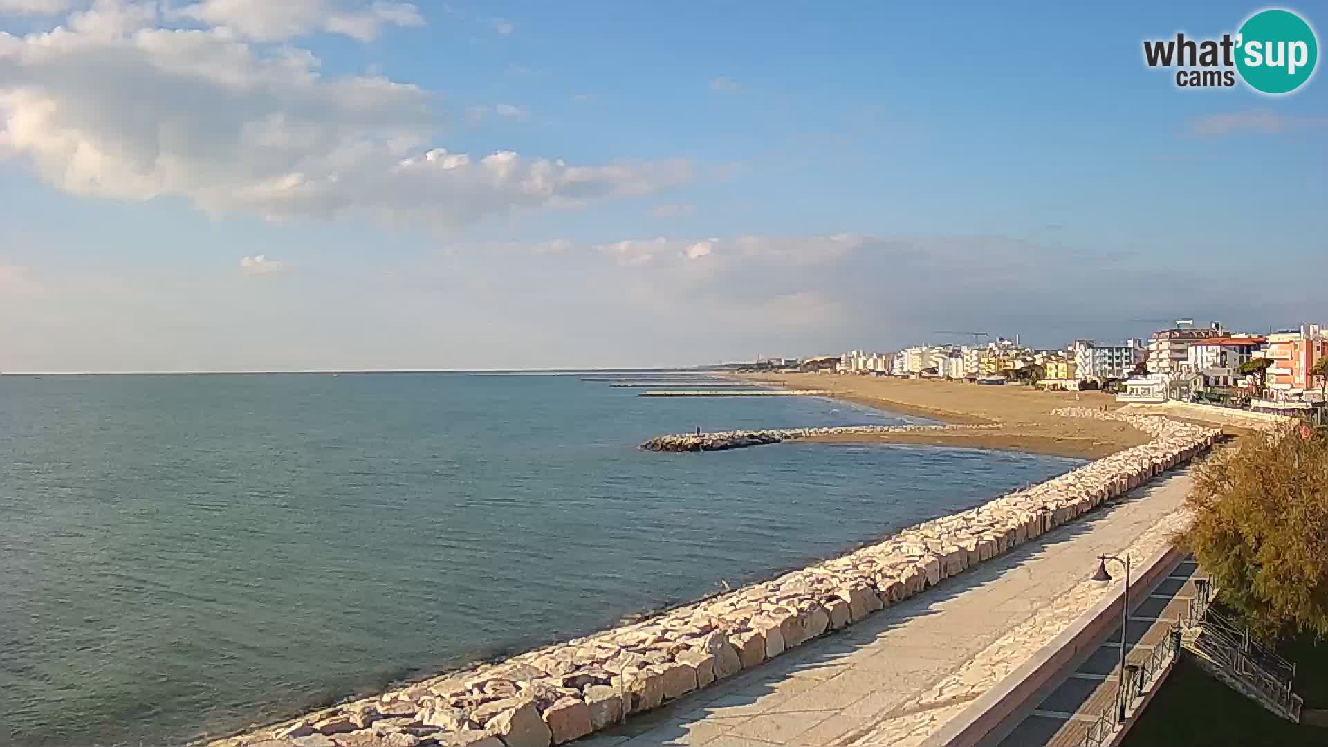 Webcam Caorle Ponente – Blick von Marinai di Caorle