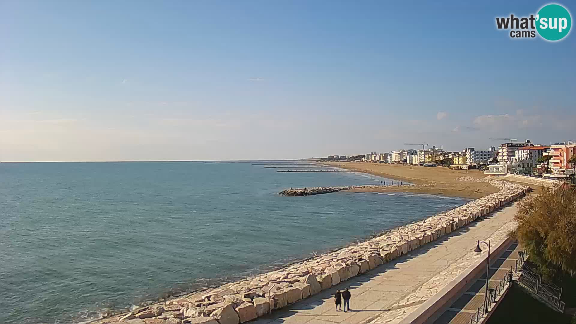 Webcam Caorle Ponente – Blick von Marinai di Caorle