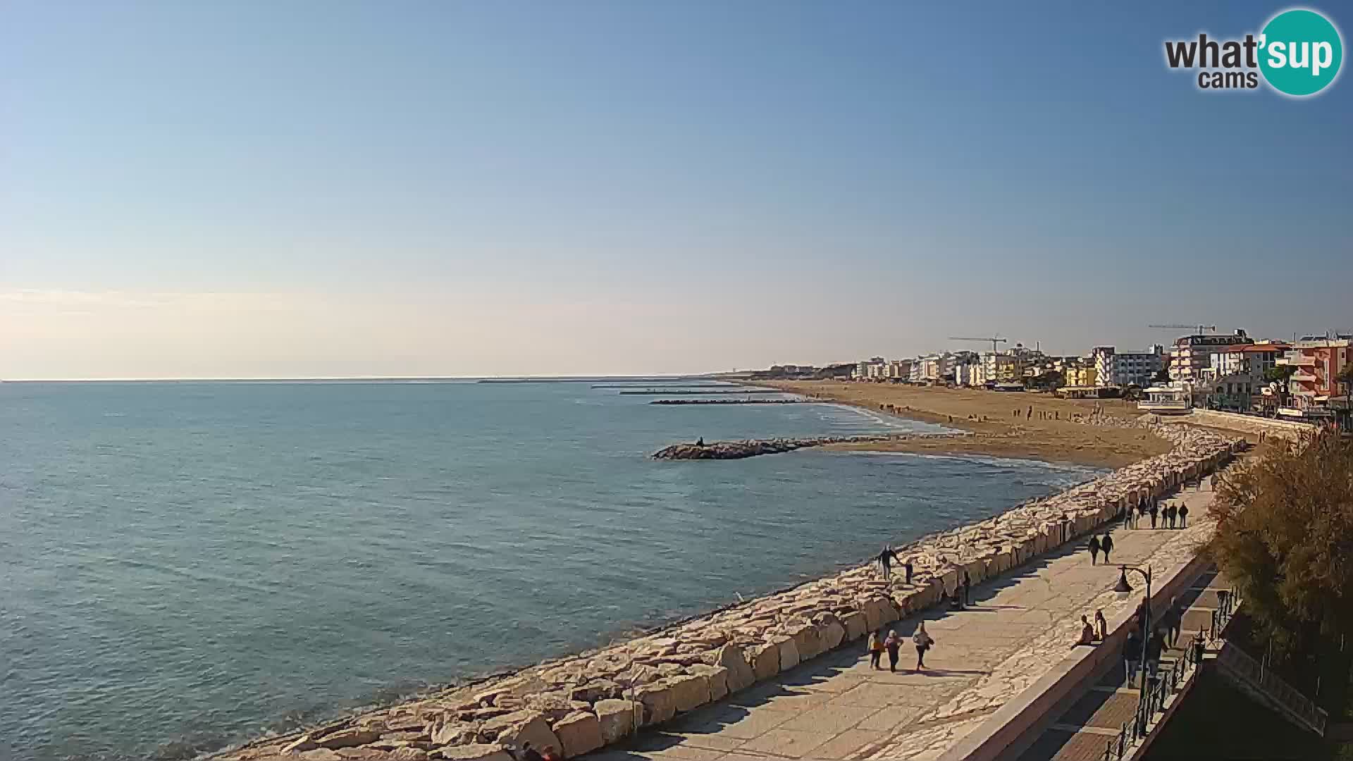 Webcam Caorle Ponente – Blick von Marinai di Caorle