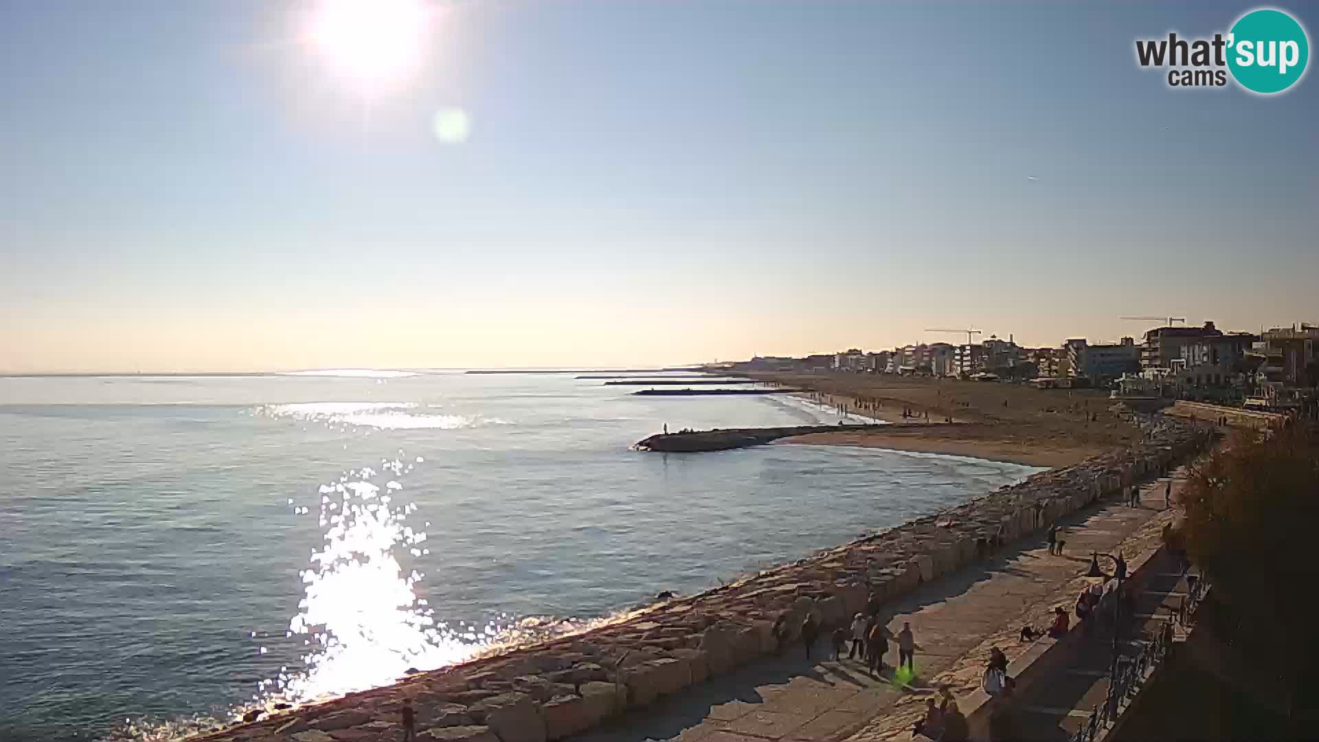 Webcam Caorle Ponente – Vue depuis les Marinai di Caorle