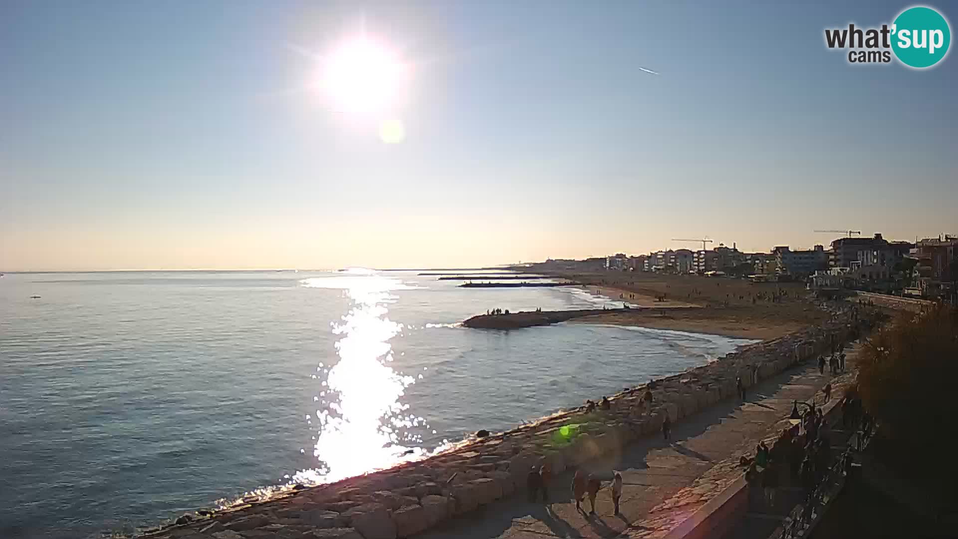 Webcam Caorle Ponente – Blick von Marinai di Caorle