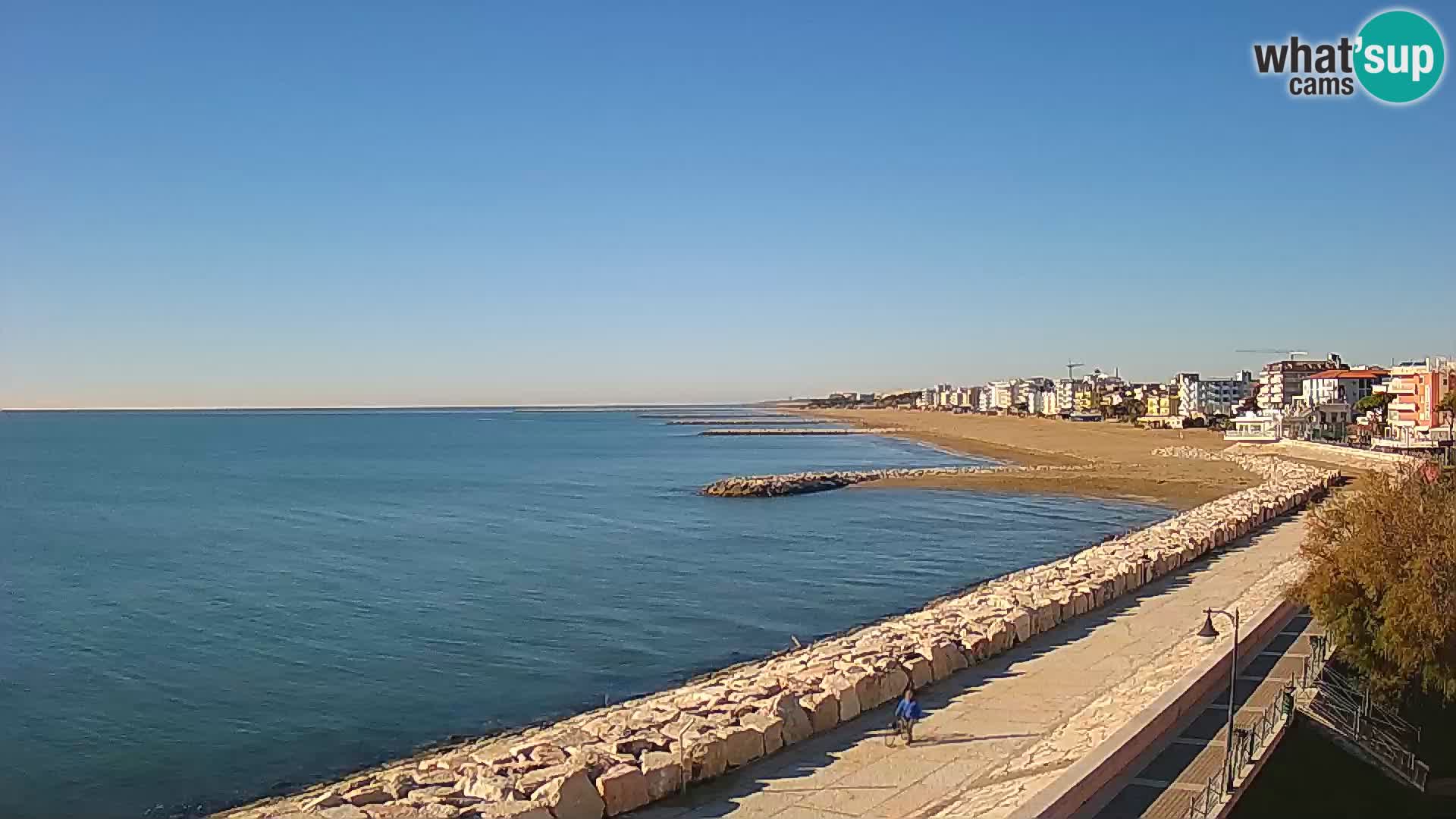 Webcam Caorle Ponente – Vue depuis les Marinai di Caorle