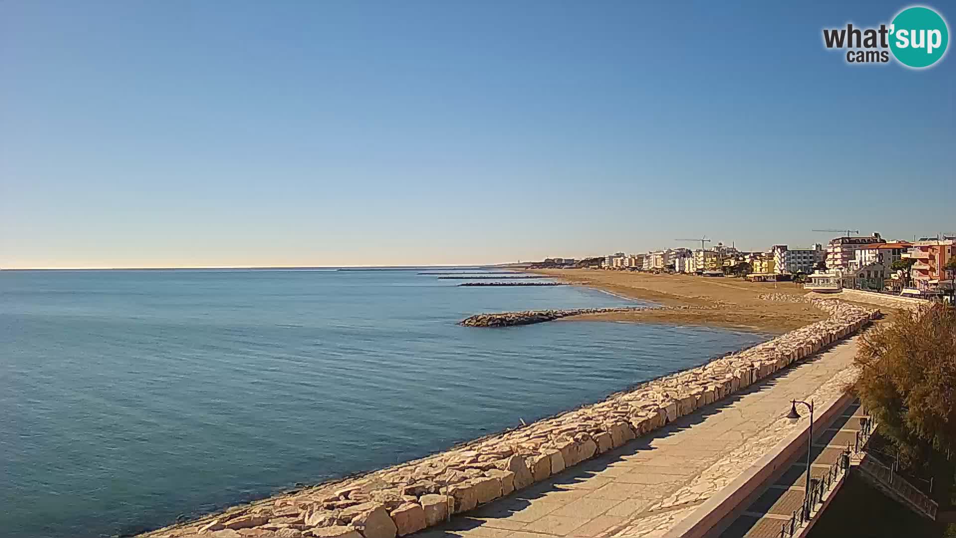 Webcam Caorle Ponente – Blick von Marinai di Caorle