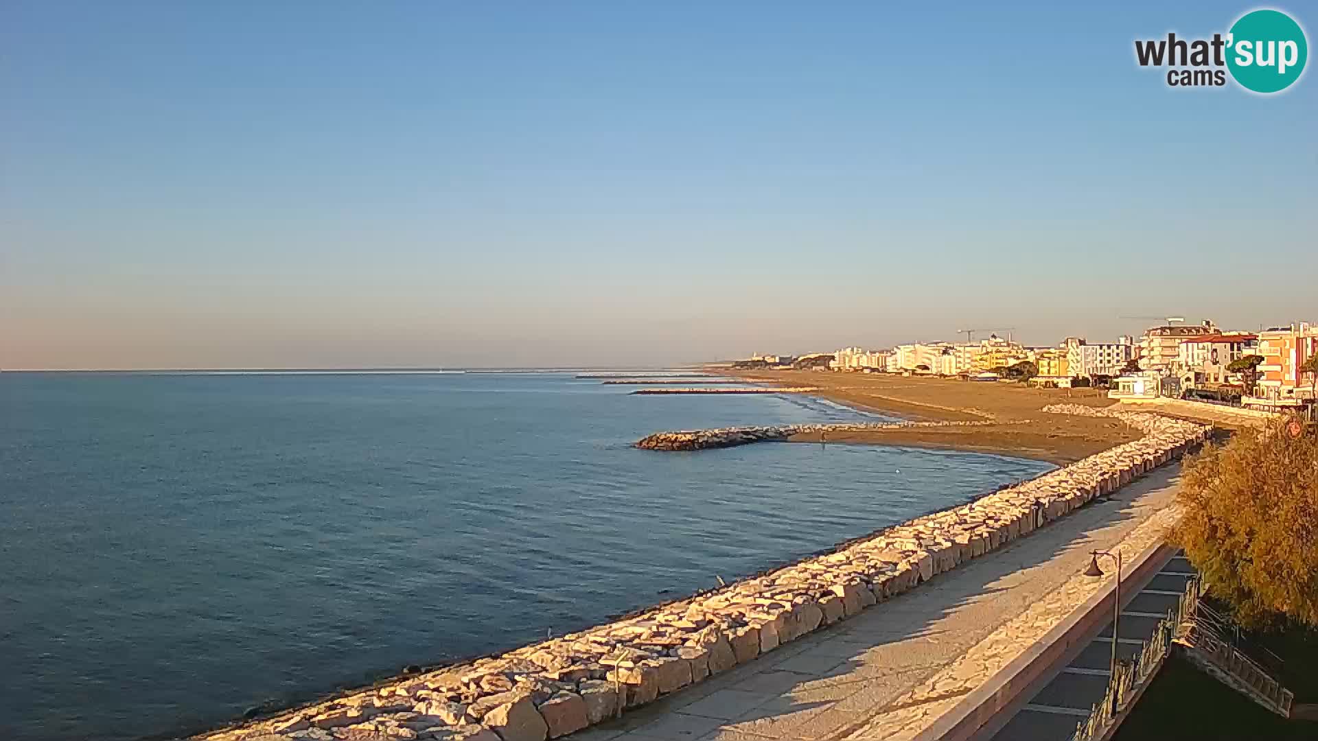 Webcam Caorle Ponente – Vue depuis les Marinai di Caorle