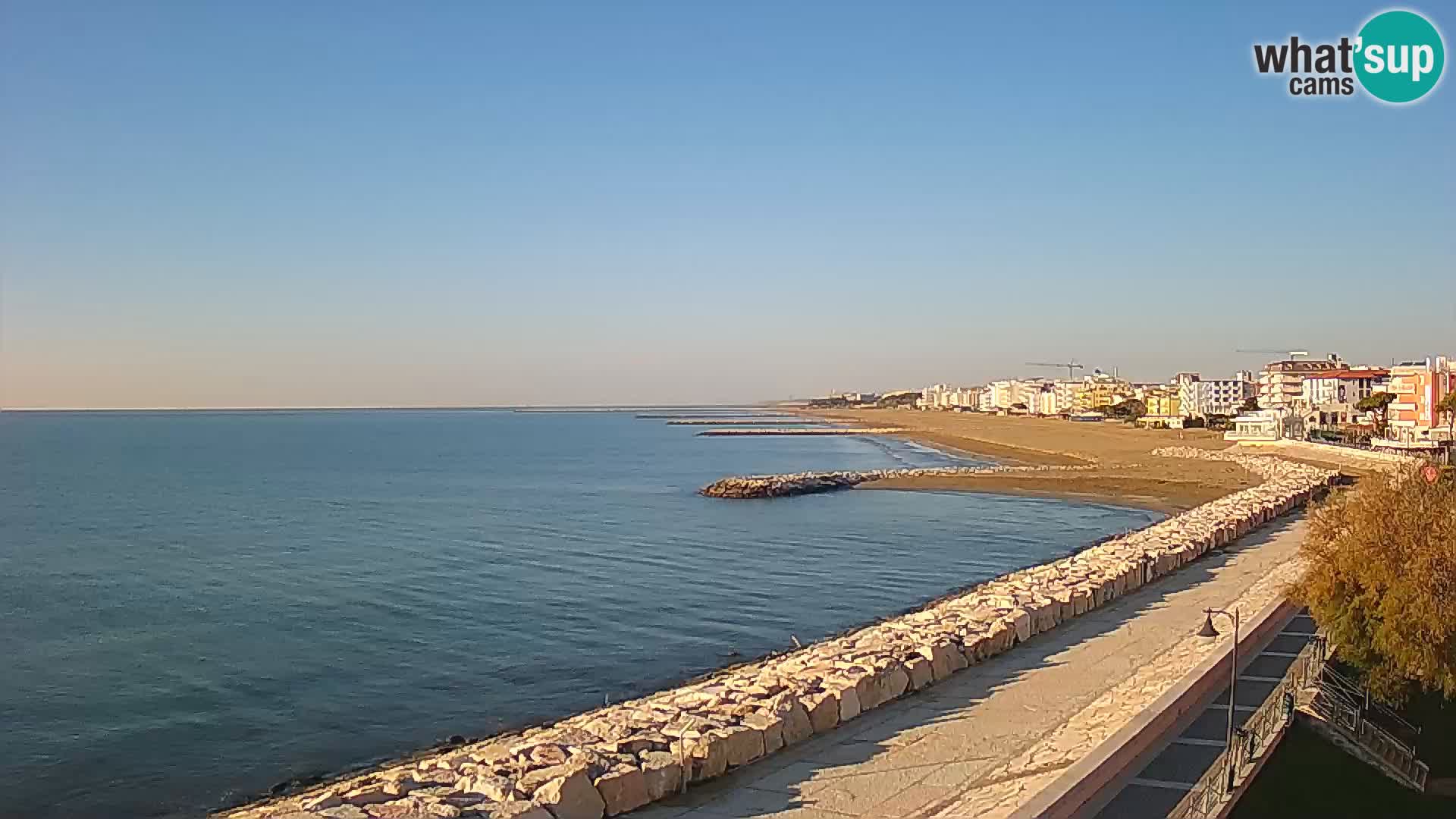 Webcam Caorle Ponente – Vue depuis les Marinai di Caorle