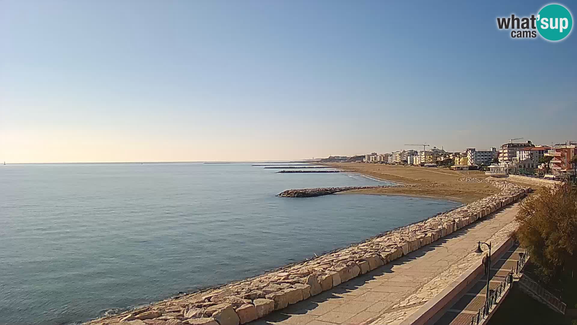 Webcam Caorle Ponente – Blick von Marinai di Caorle