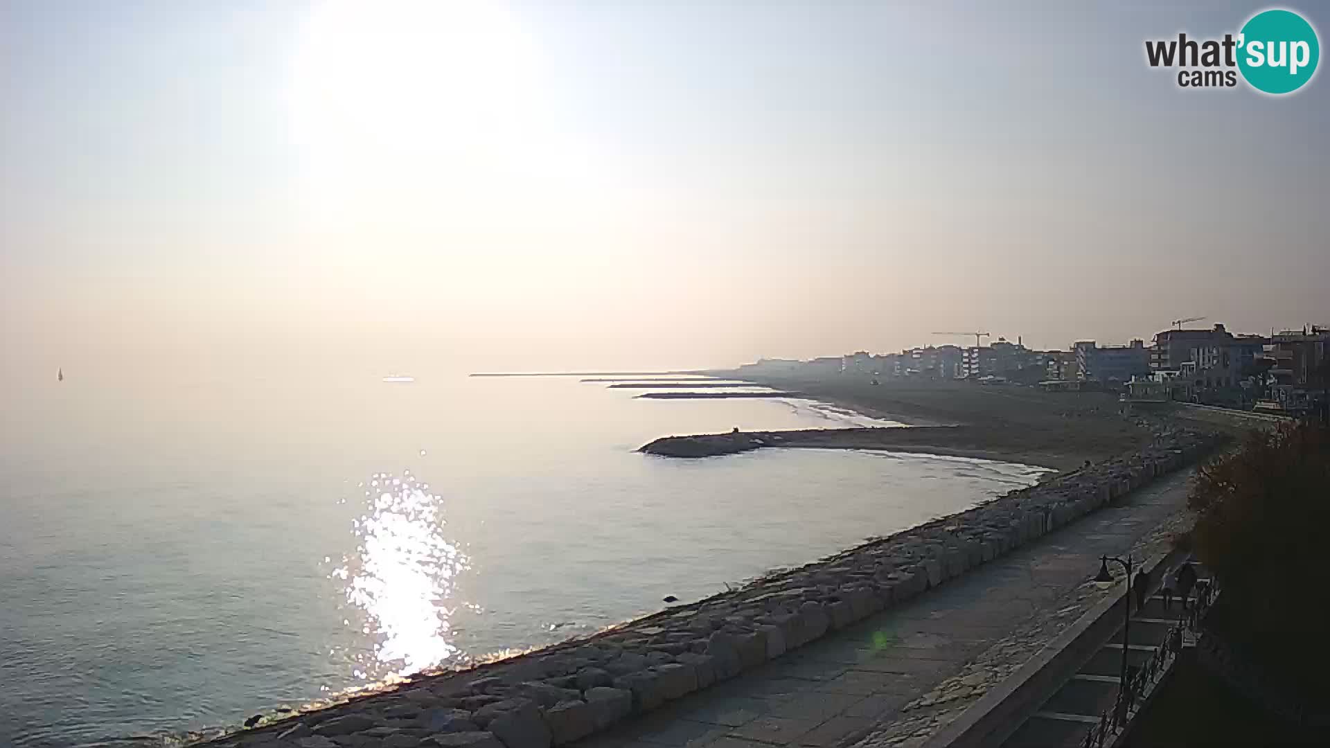 Webcam Caorle Ponente – Vue depuis les Marinai di Caorle