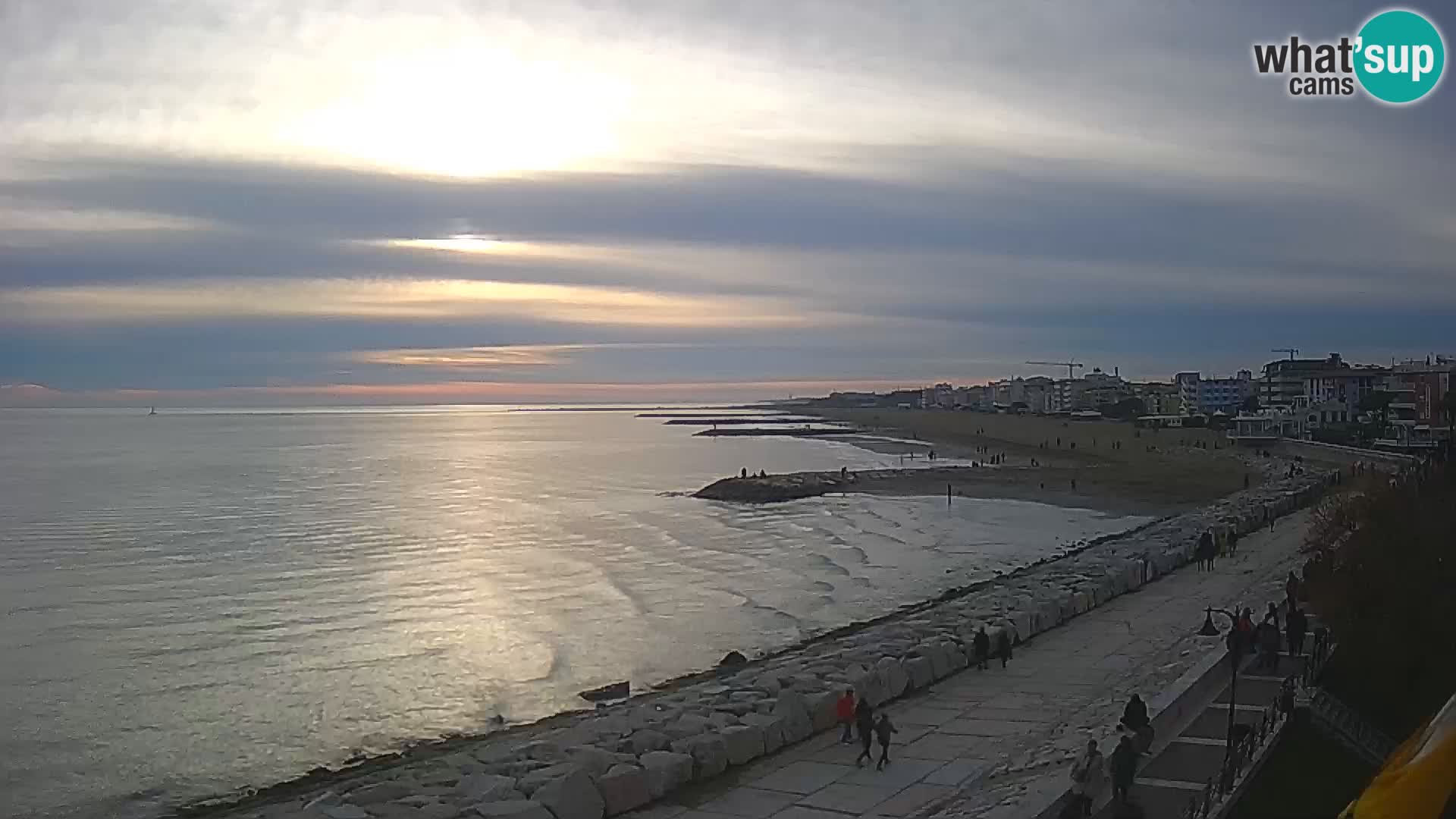 Webcam Caorle Ponente – Blick von Marinai di Caorle