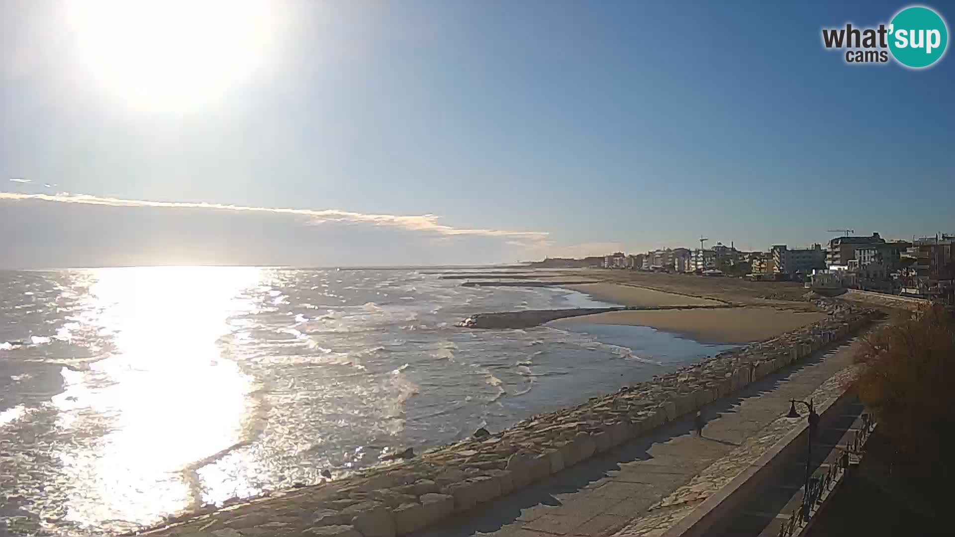 Webcam Caorle Ponente – Blick von Marinai di Caorle