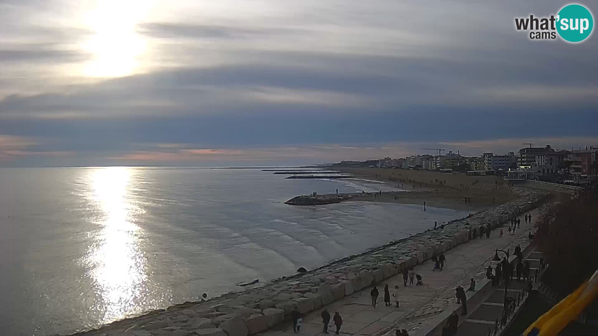 Webcam Caorle Ponente – Blick von Marinai di Caorle
