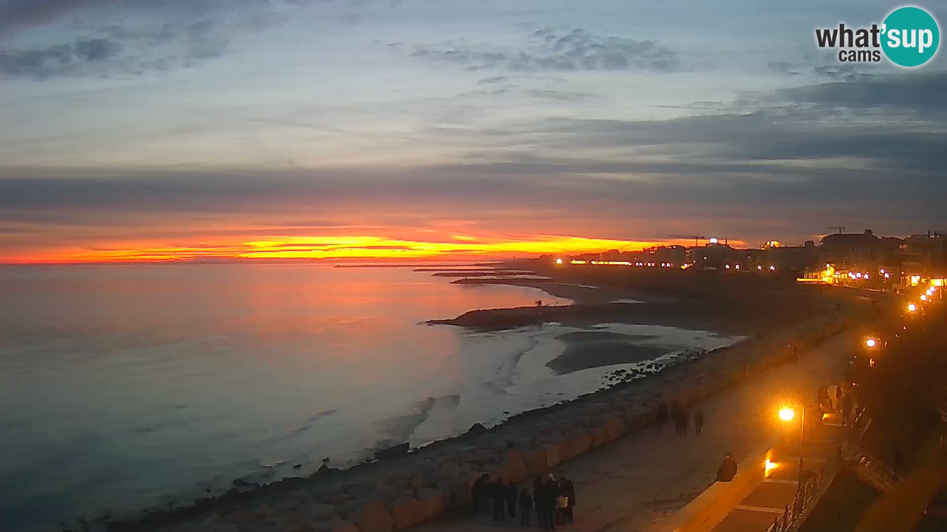 Webcam Caorle Ponente – Vue depuis les Marinai di Caorle