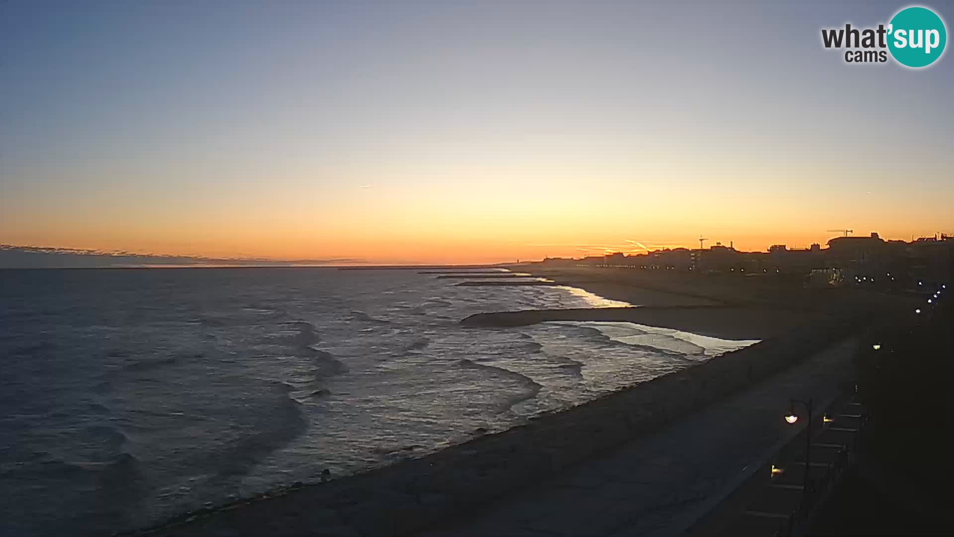 Webcam Caorle Ponente – Vue depuis les Marinai di Caorle