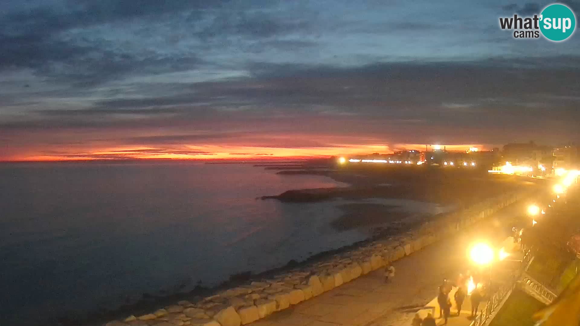 Webcam Caorle Ponente – Blick von Marinai di Caorle