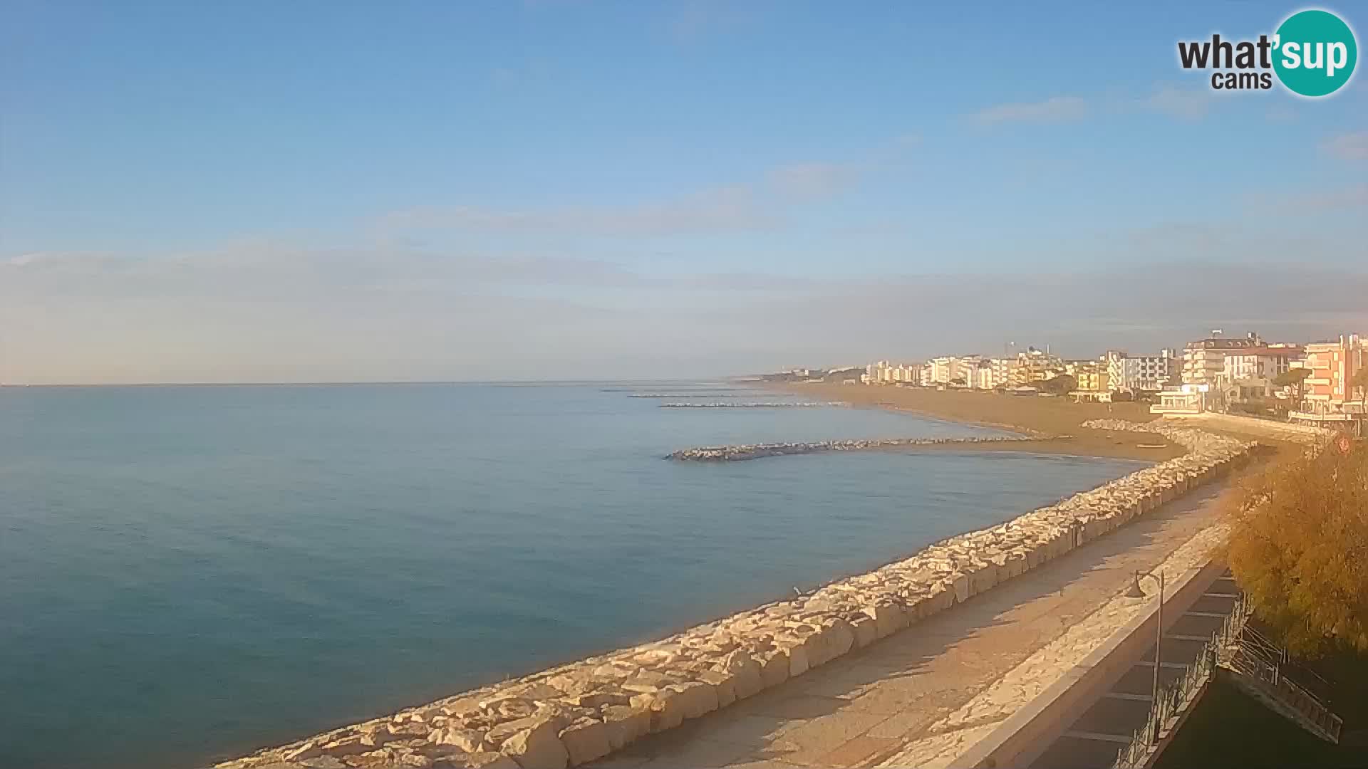 Webcam Caorle Ponente – Vue depuis les Marinai di Caorle