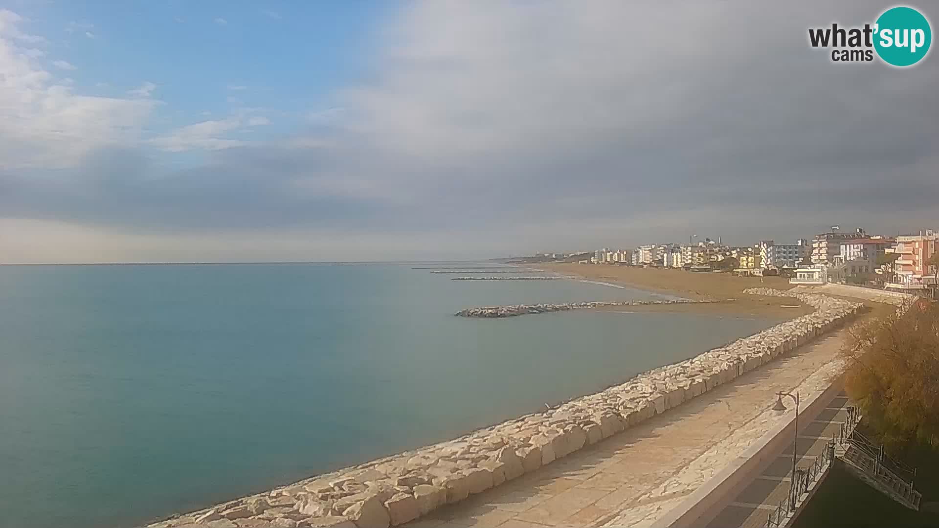 Webcam Caorle Ponente – Blick von Marinai di Caorle