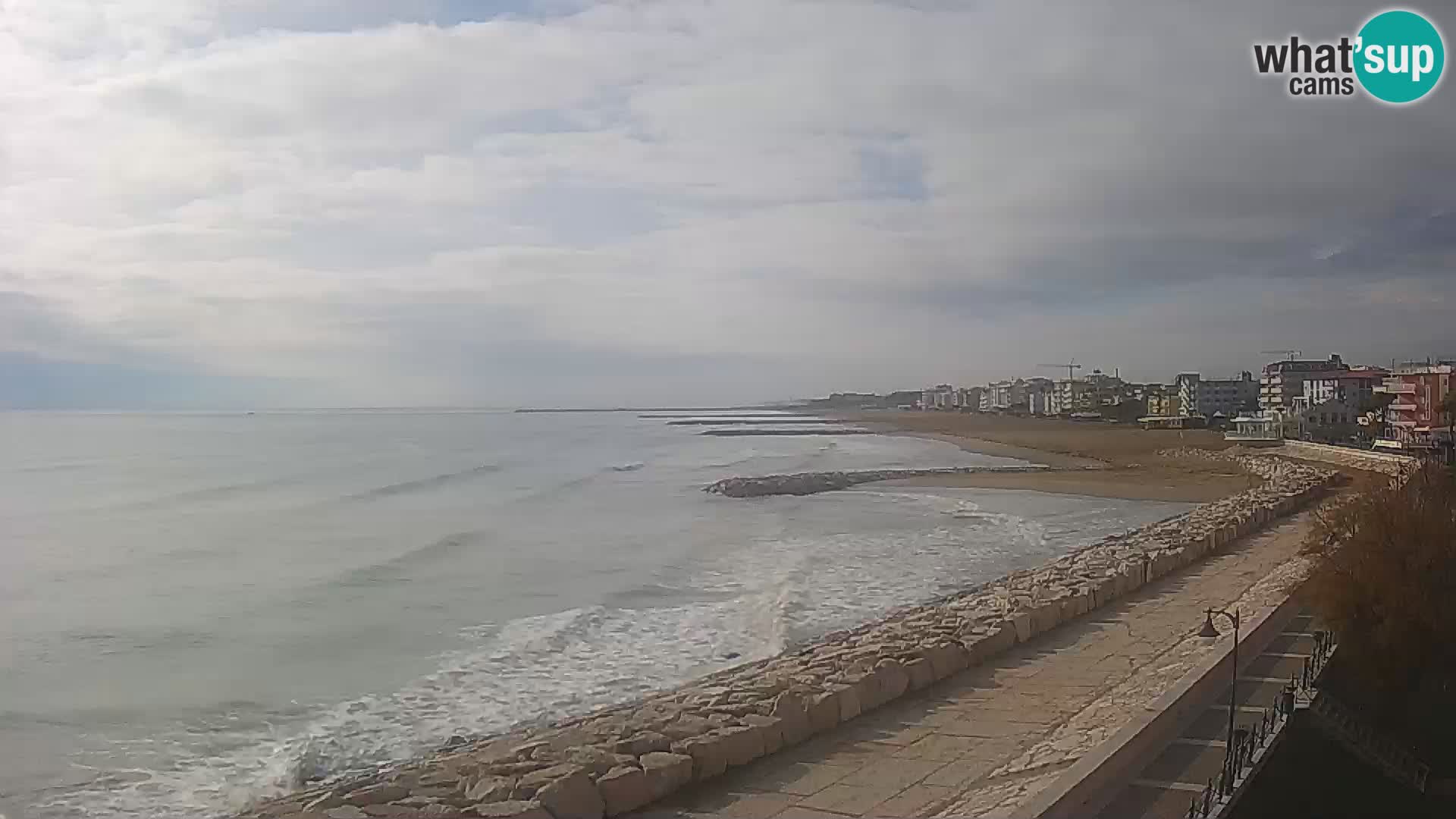 Webcam Caorle Ponente – Blick von Marinai di Caorle