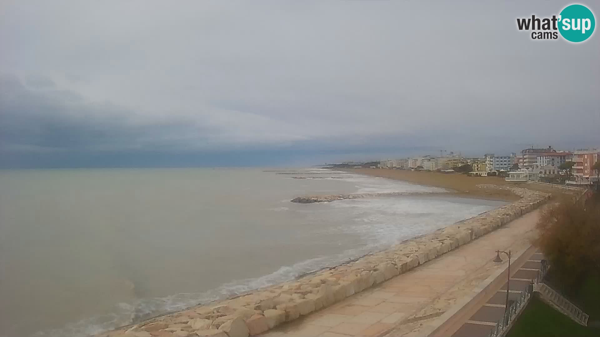 Webcam Caorle Ponente – Vue depuis les Marinai di Caorle