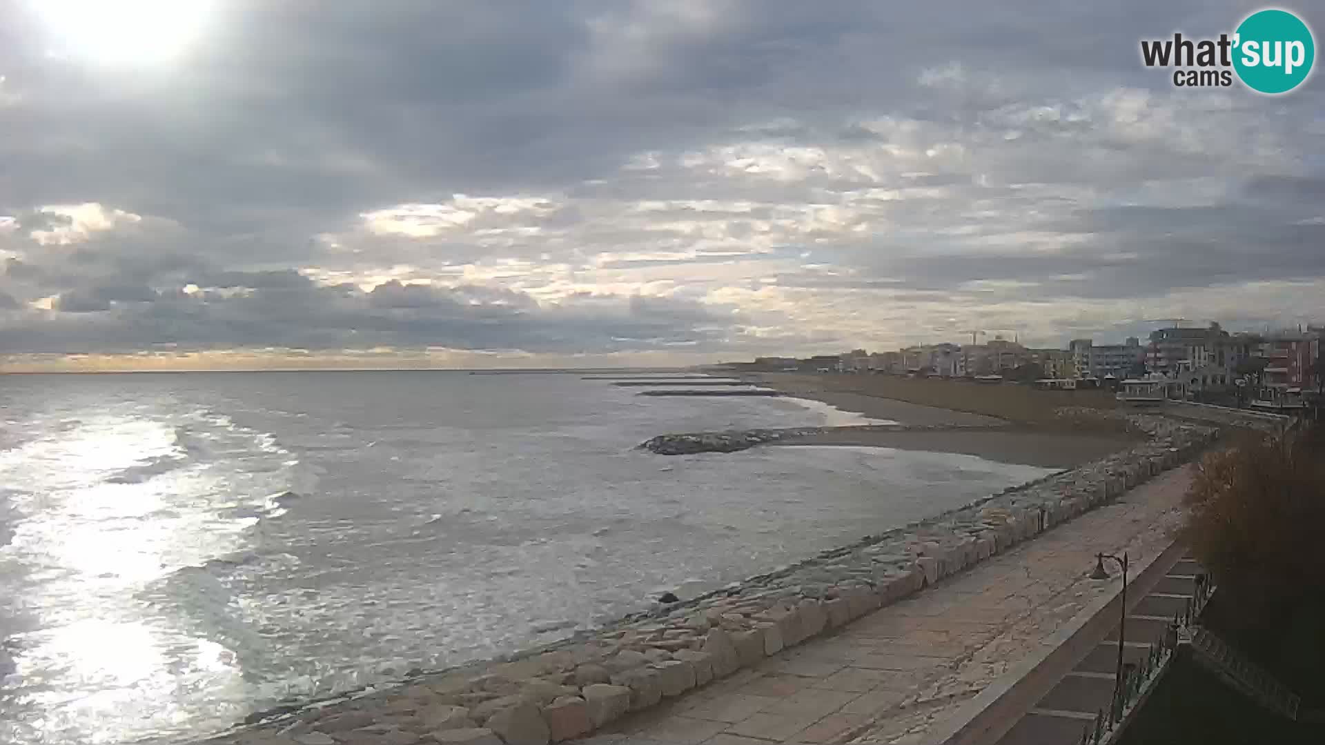 Webcam Caorle Ponente – Vue depuis les Marinai di Caorle