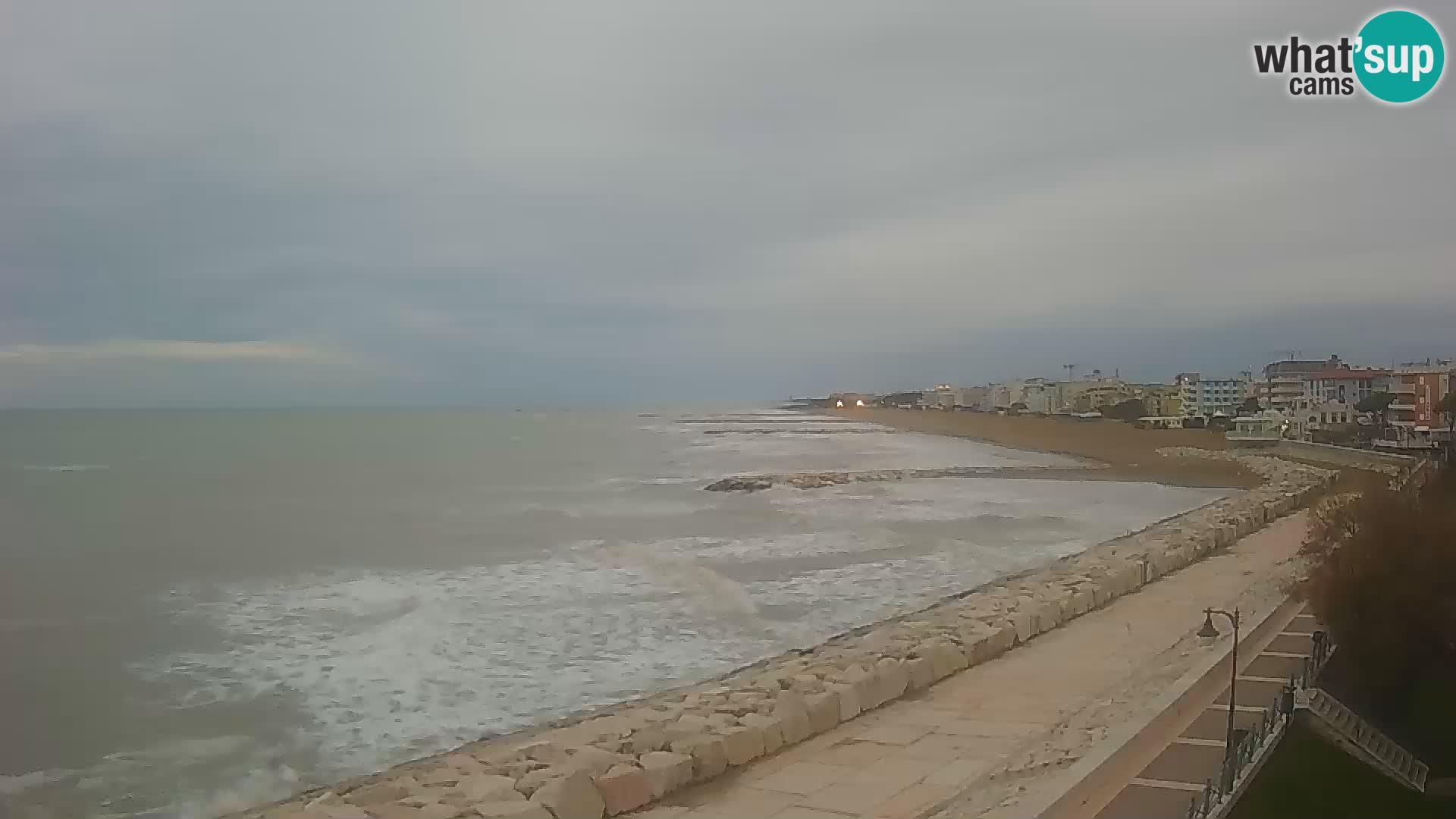 Webcam Caorle Ponente – Vue depuis les Marinai di Caorle
