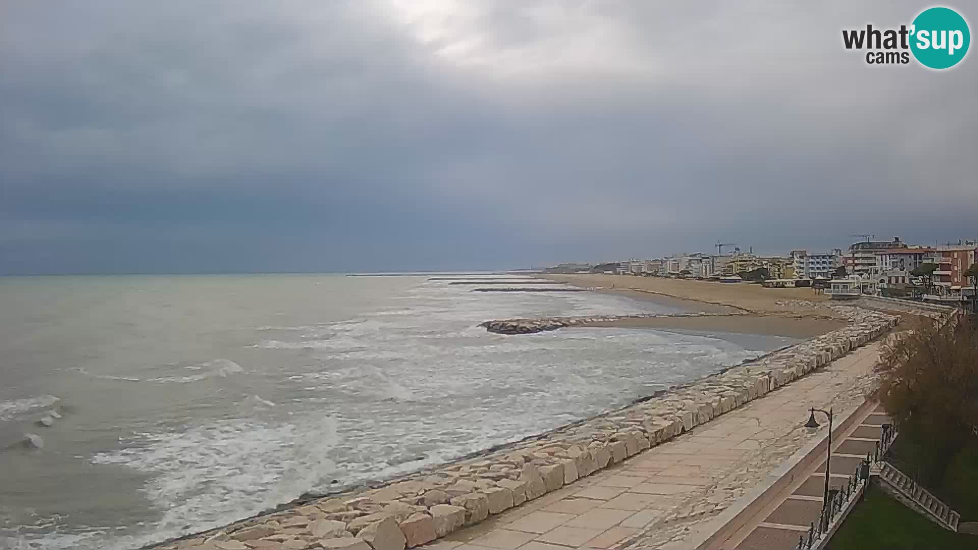Webcam Caorle Ponente – Blick von Marinai di Caorle