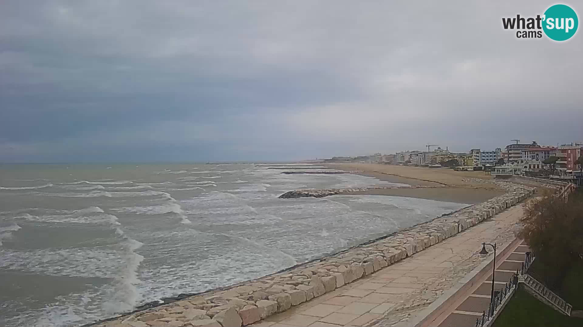 Webcam Caorle Ponente – Vue depuis les Marinai di Caorle