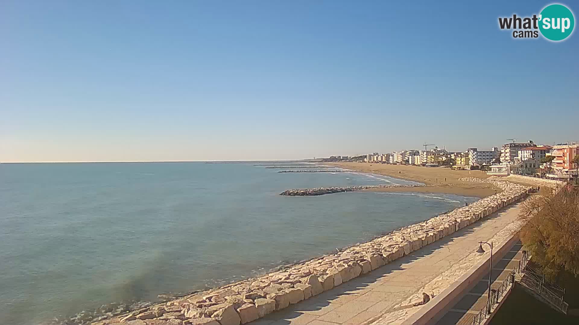 Webcam Caorle Ponente – Vue depuis les Marinai di Caorle