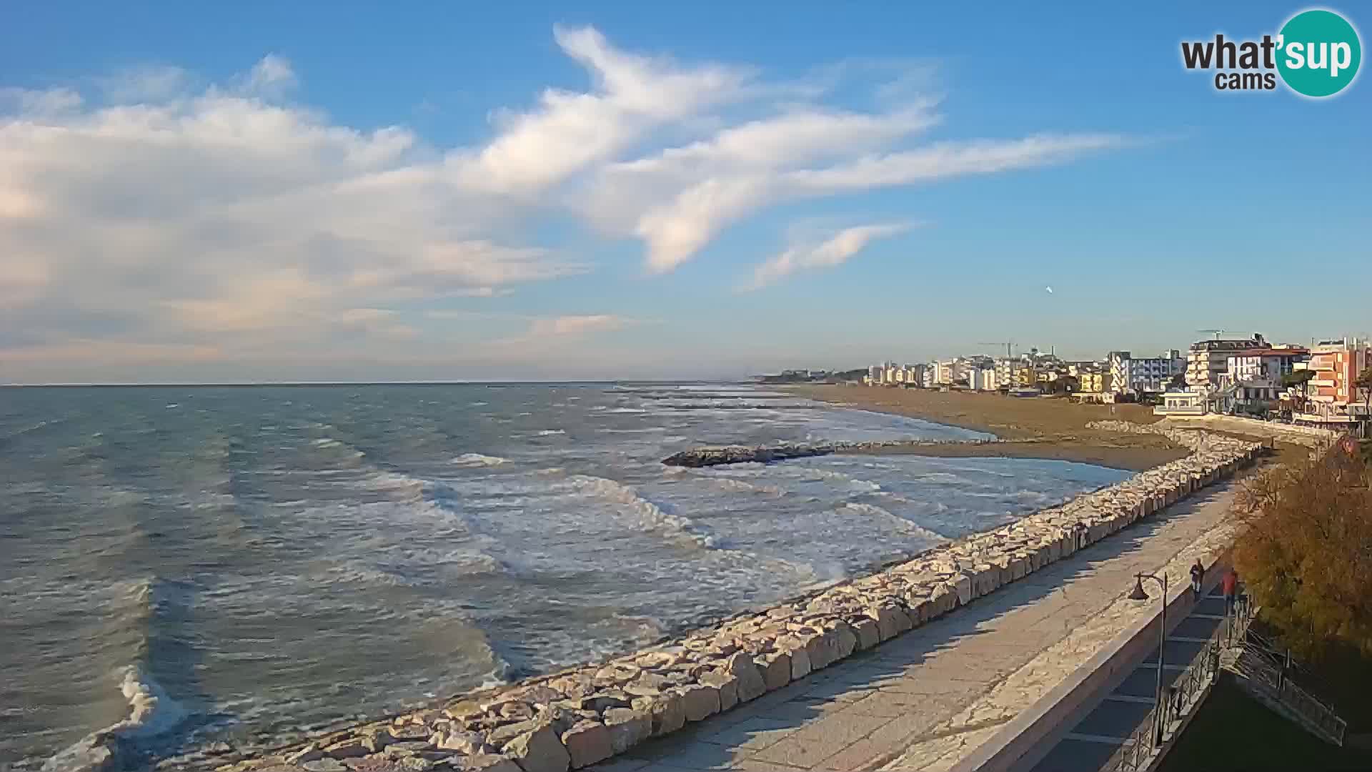Webcam Caorle Ponente – Vue depuis les Marinai di Caorle
