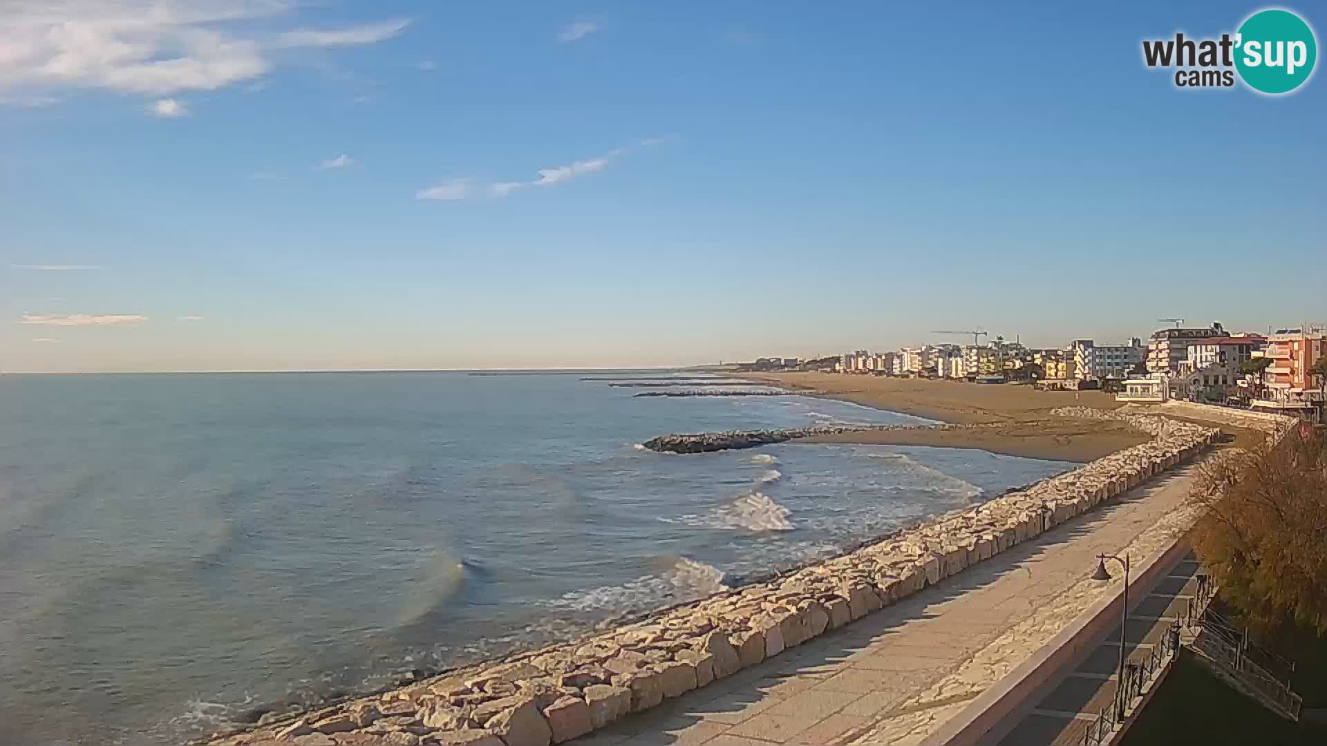 Webcam Caorle Ponente – Blick von Marinai di Caorle