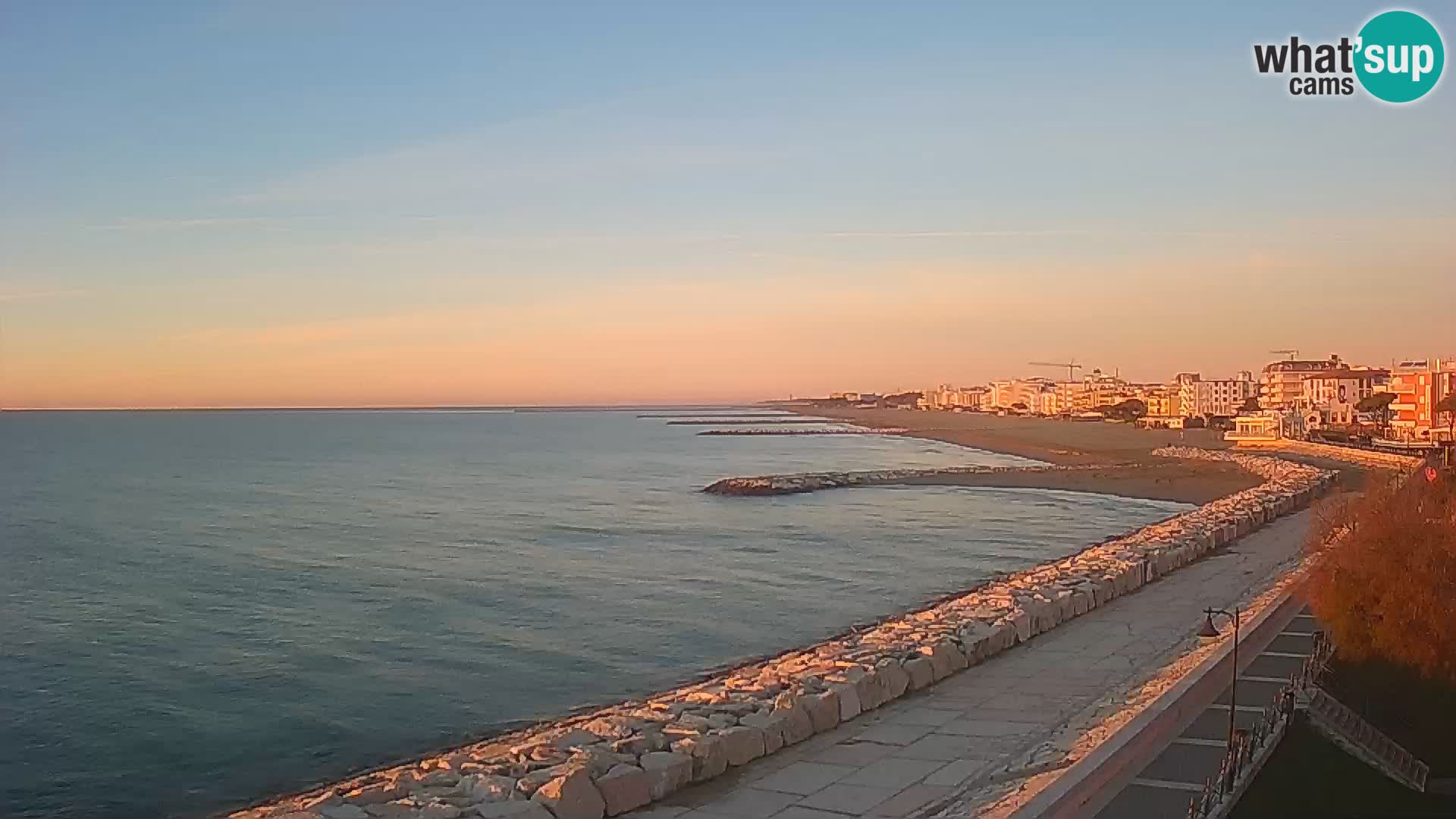 Webcam Caorle Ponente – Vue depuis les Marinai di Caorle
