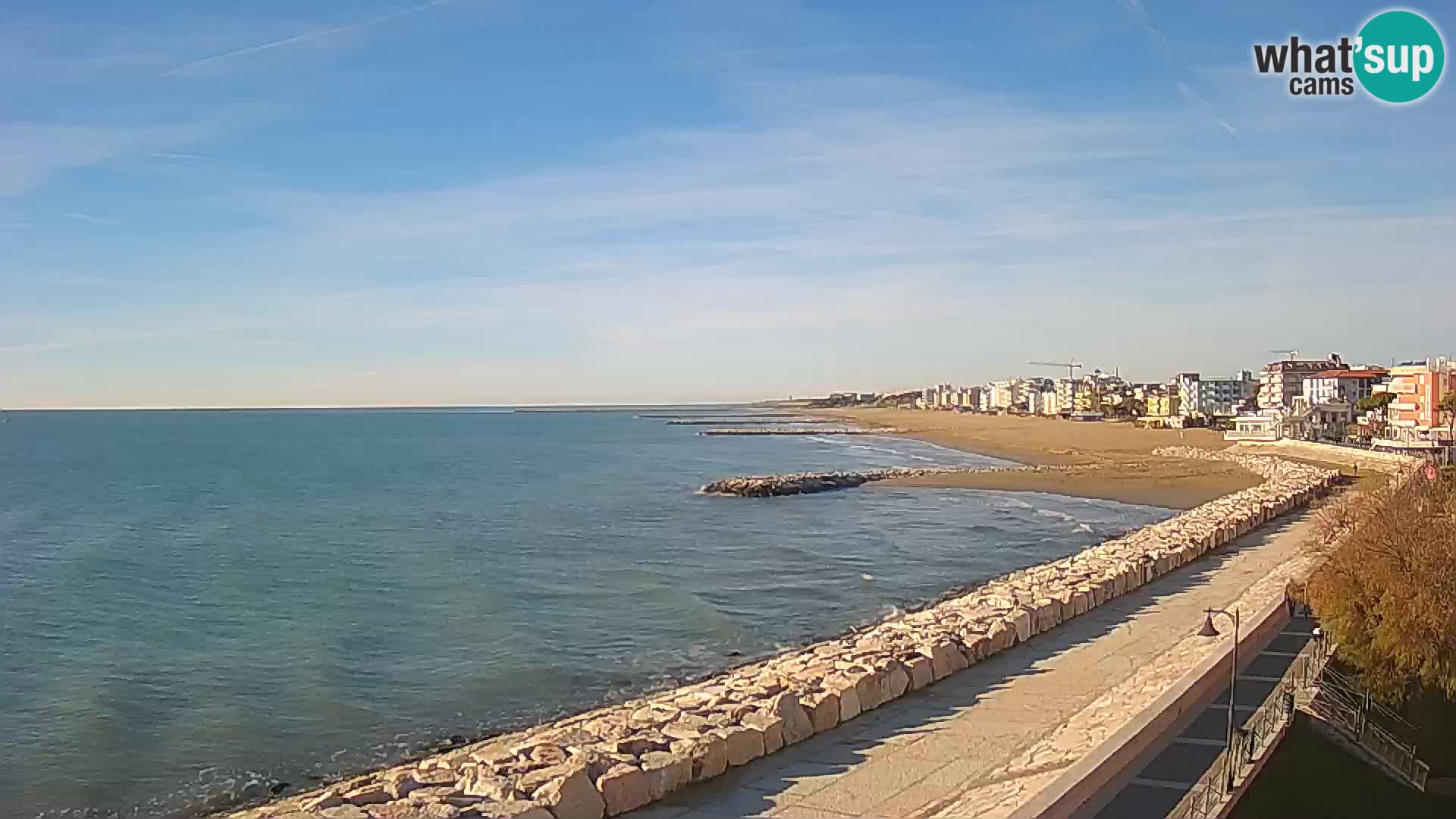 Webcam Caorle Ponente – Vue depuis les Marinai di Caorle