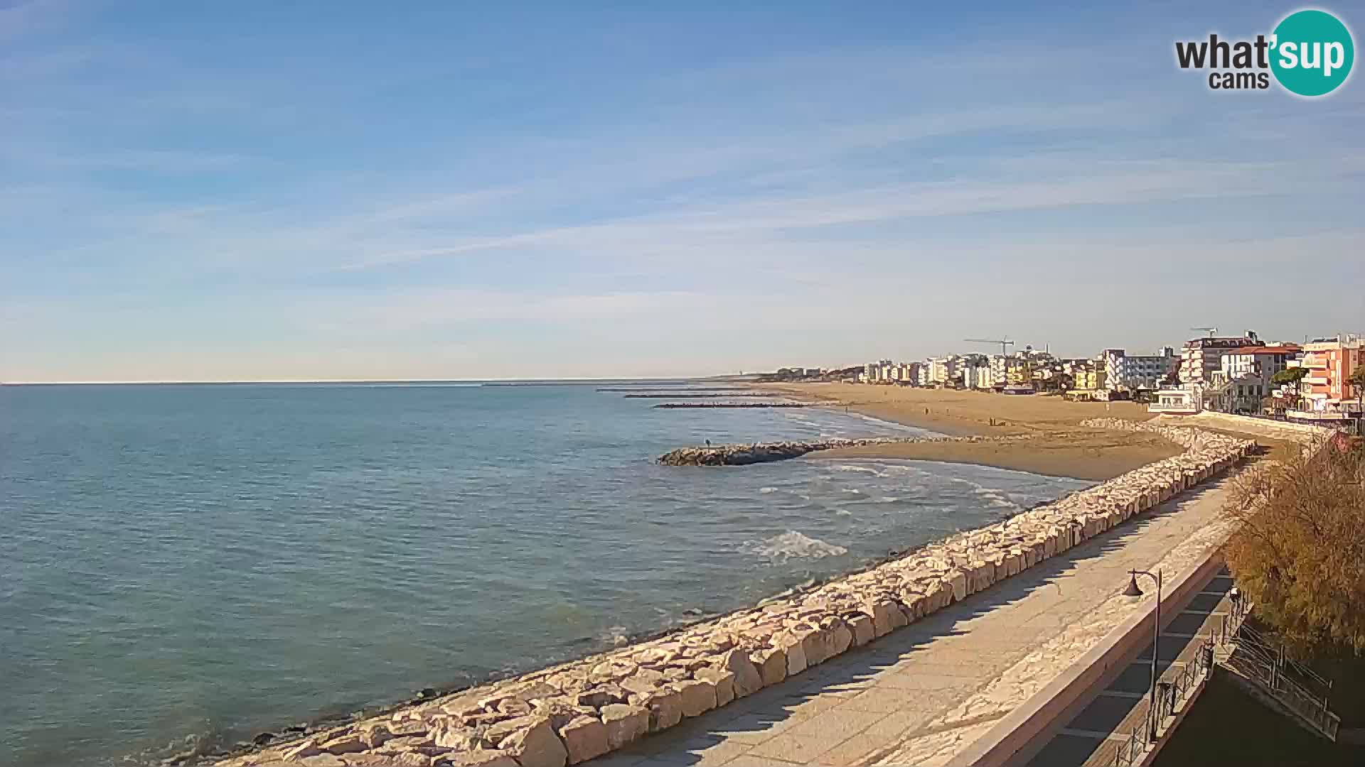 Webcam Caorle Ponente – Vue depuis les Marinai di Caorle